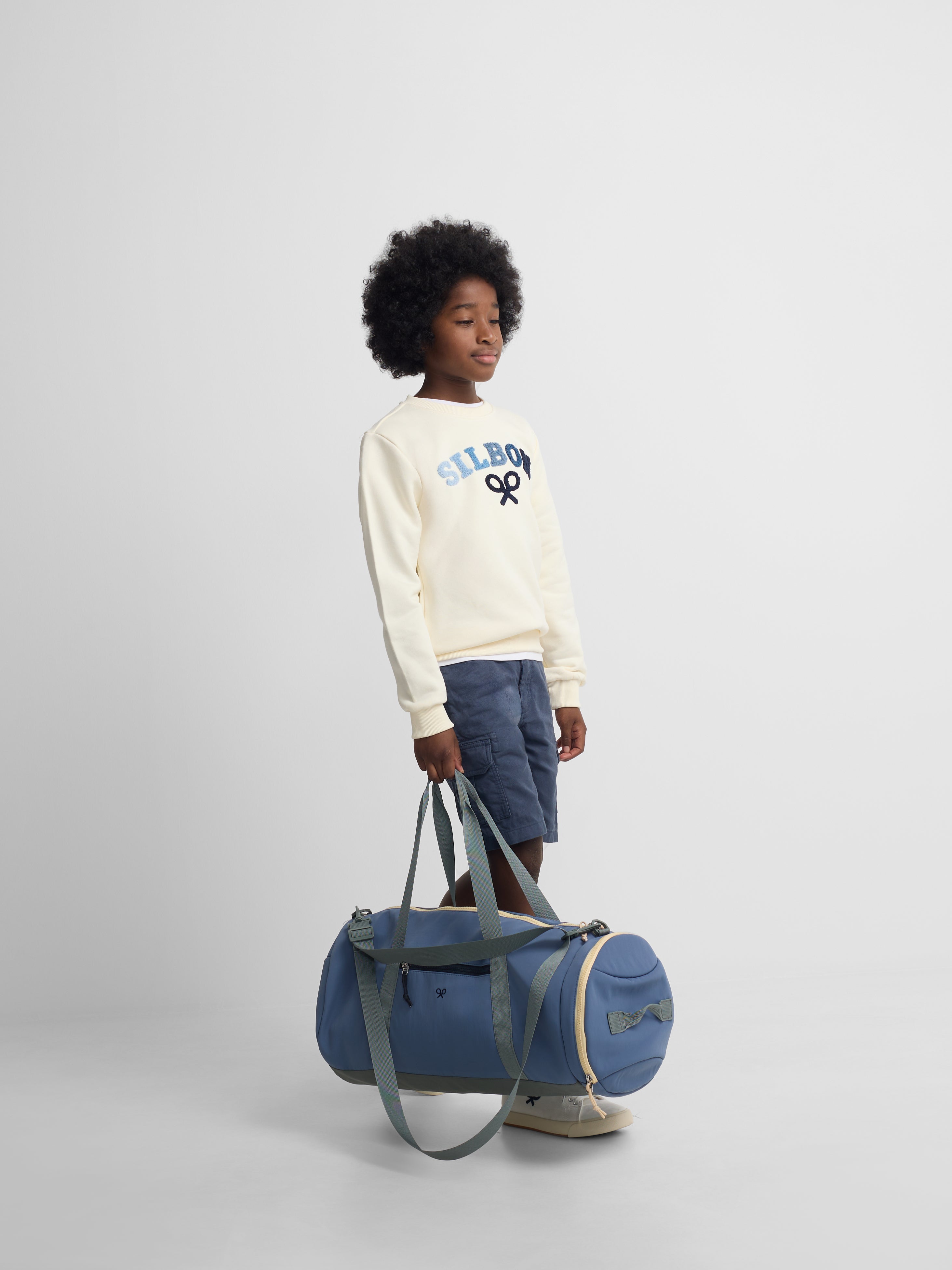 Sweatshirt kids Silbon raquete média multicolor creme