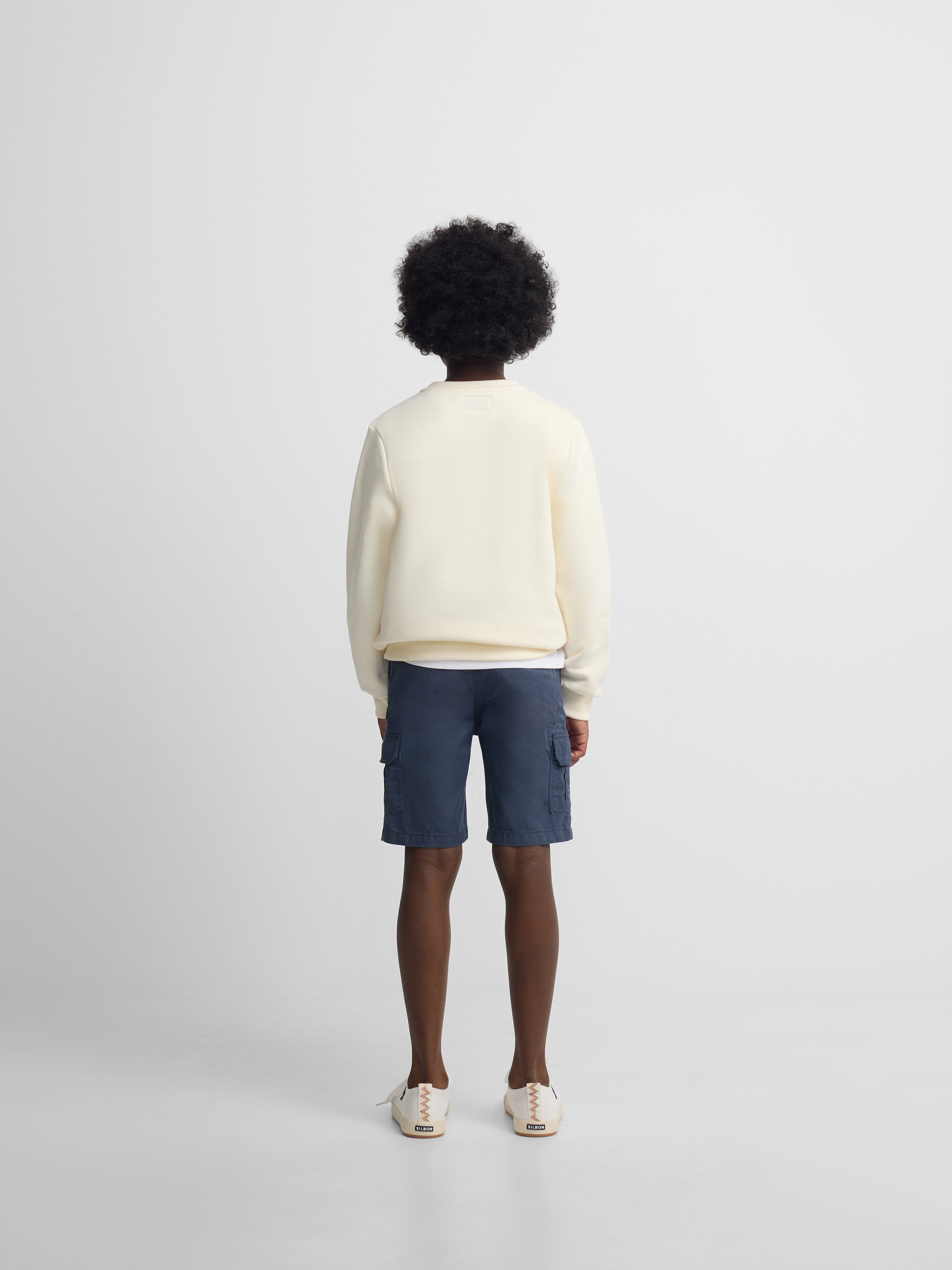 Sweatshirt kids Silbon raquete média multicolor creme