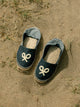 Alpargata kids raqueta rayas azul marino