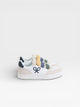Kids multicolor cream velcro sneaker