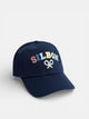 Kids cap with multicolor letters navy blue