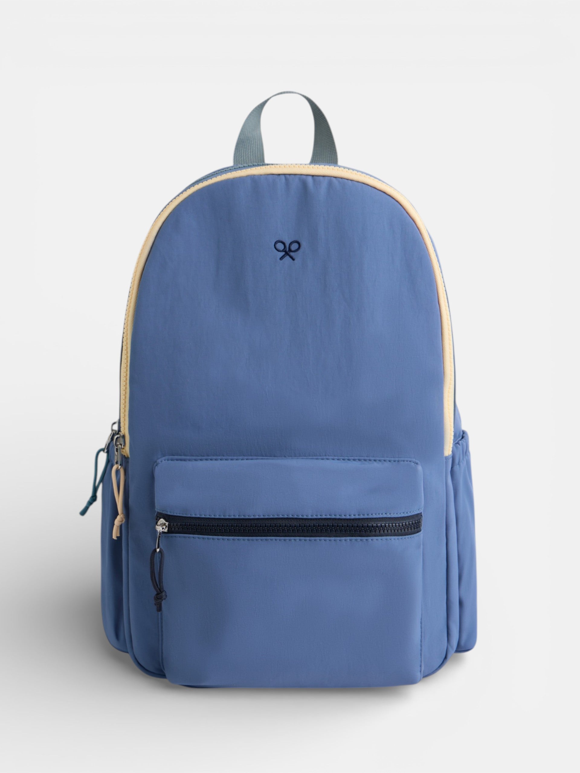 Mochila infantil com fecho de correr azul