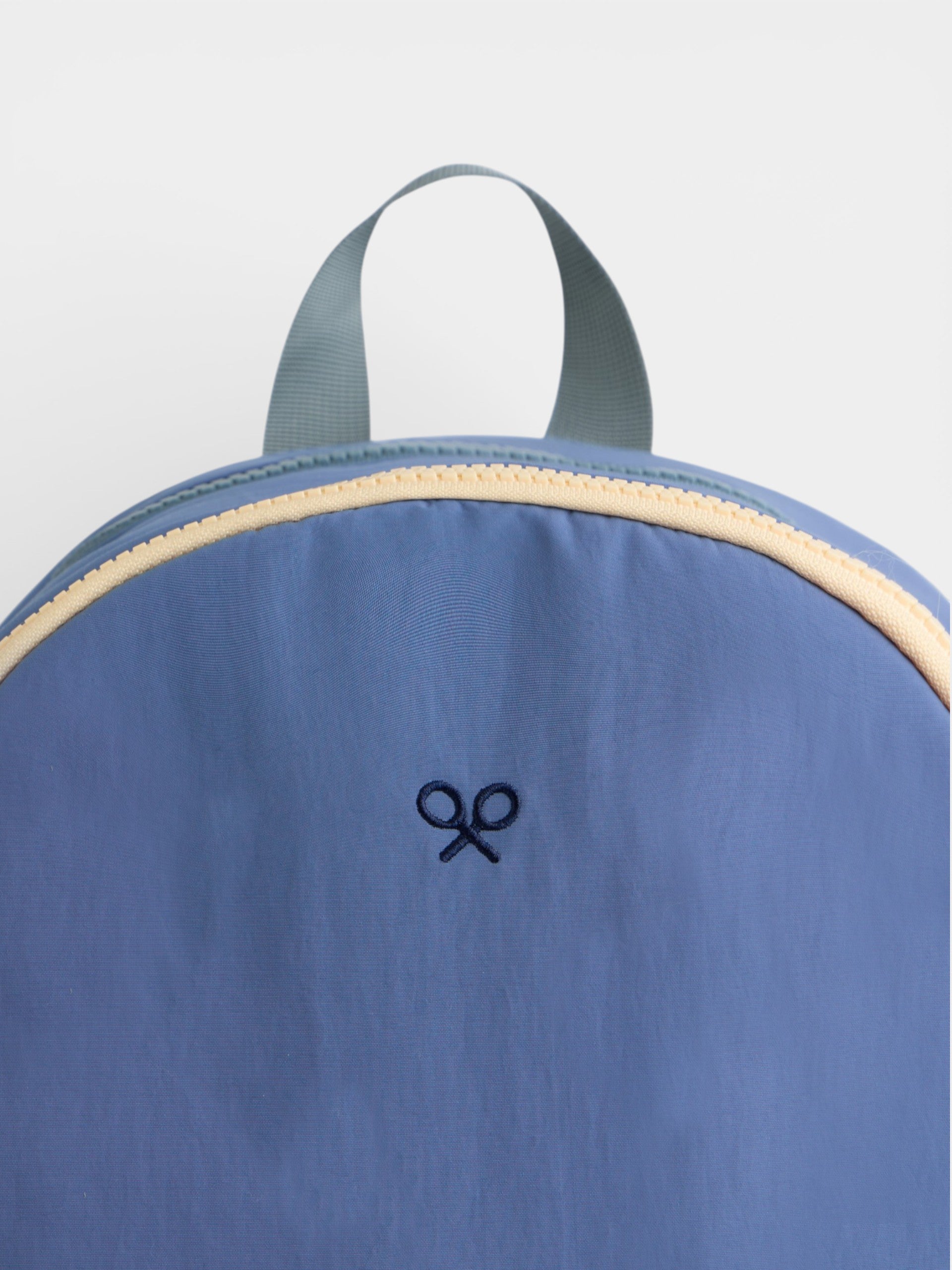 Mochila infantil com fecho de correr azul
