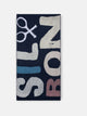 Serviette enfants Silbon maxi bleu marine