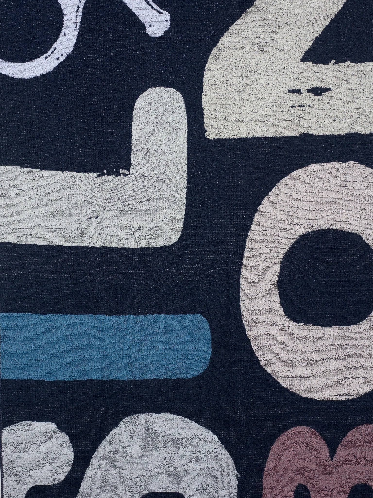 Serviette enfants Silbon maxi bleu marine