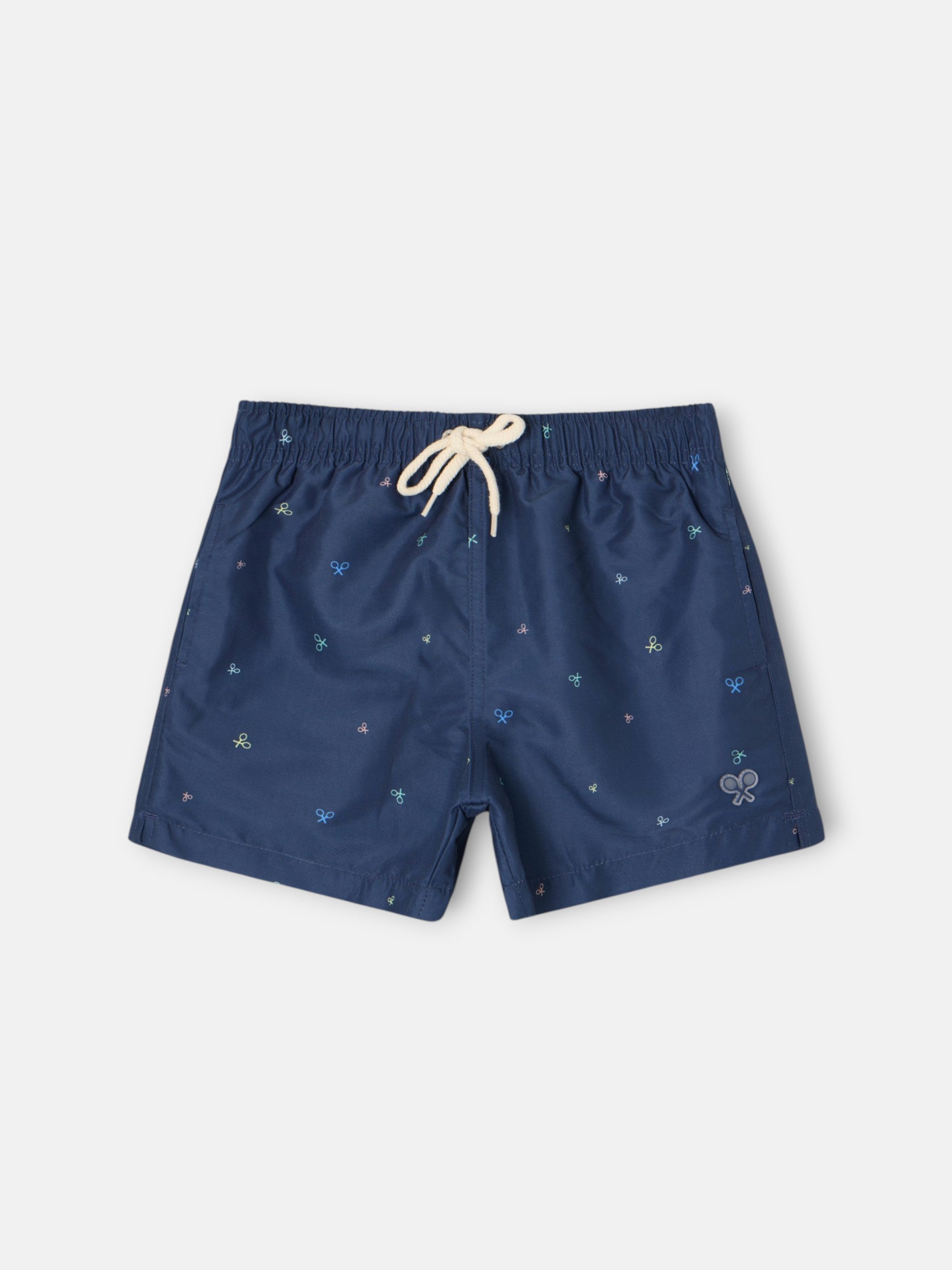 Bañador kids multiraquetas colores azul marino