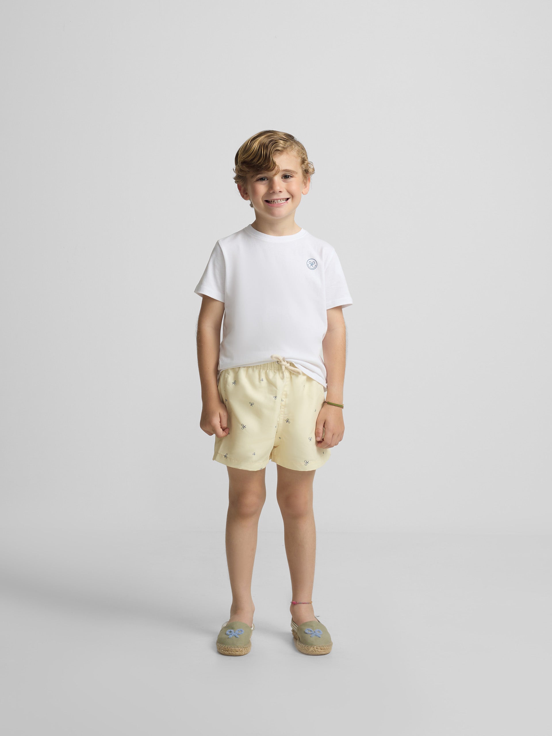 Maillot de bain enfant multiraquette jaune
