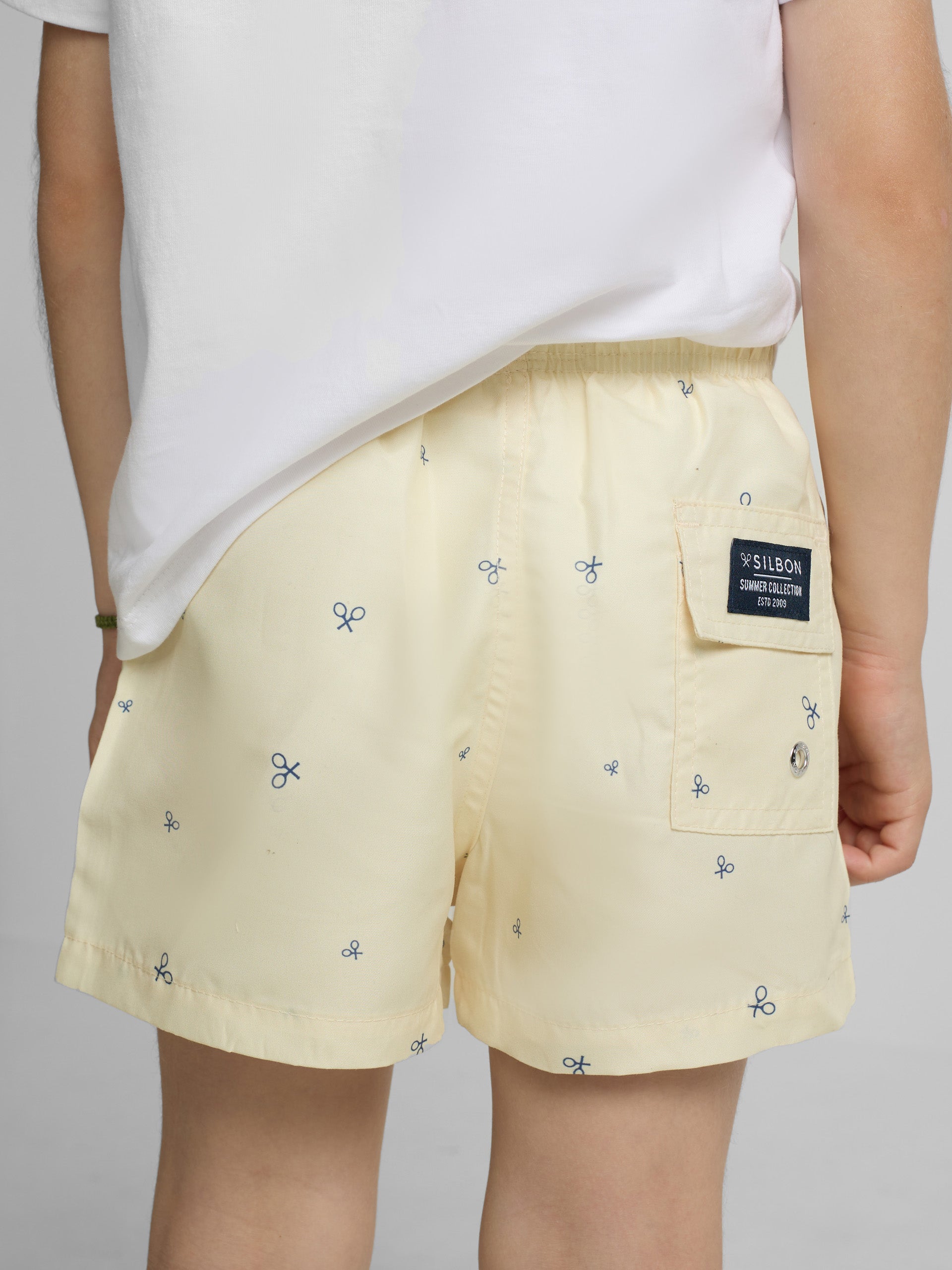 Maillot de bain enfant multiraquette jaune