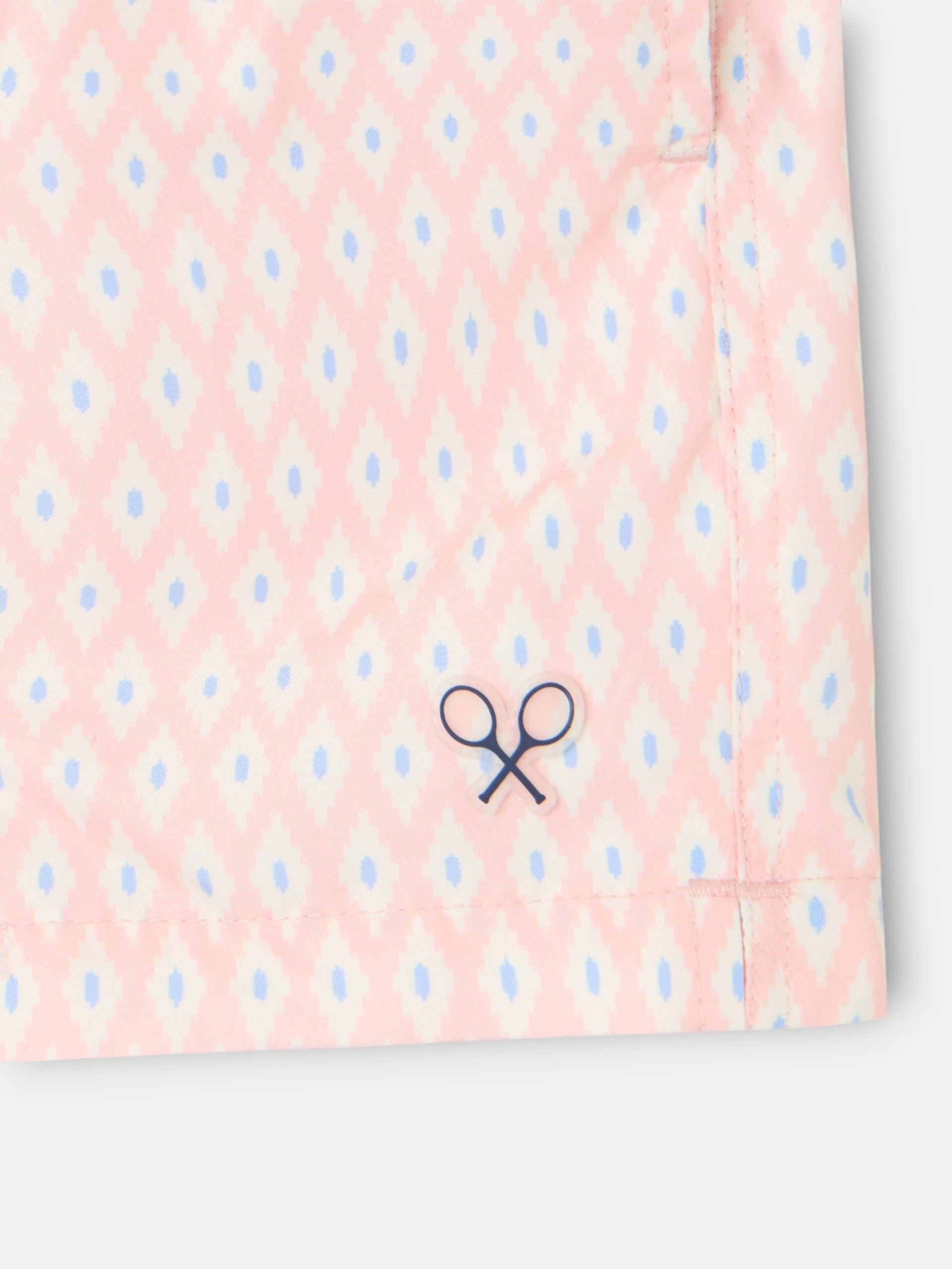 Bañador kids mini rombos coral
