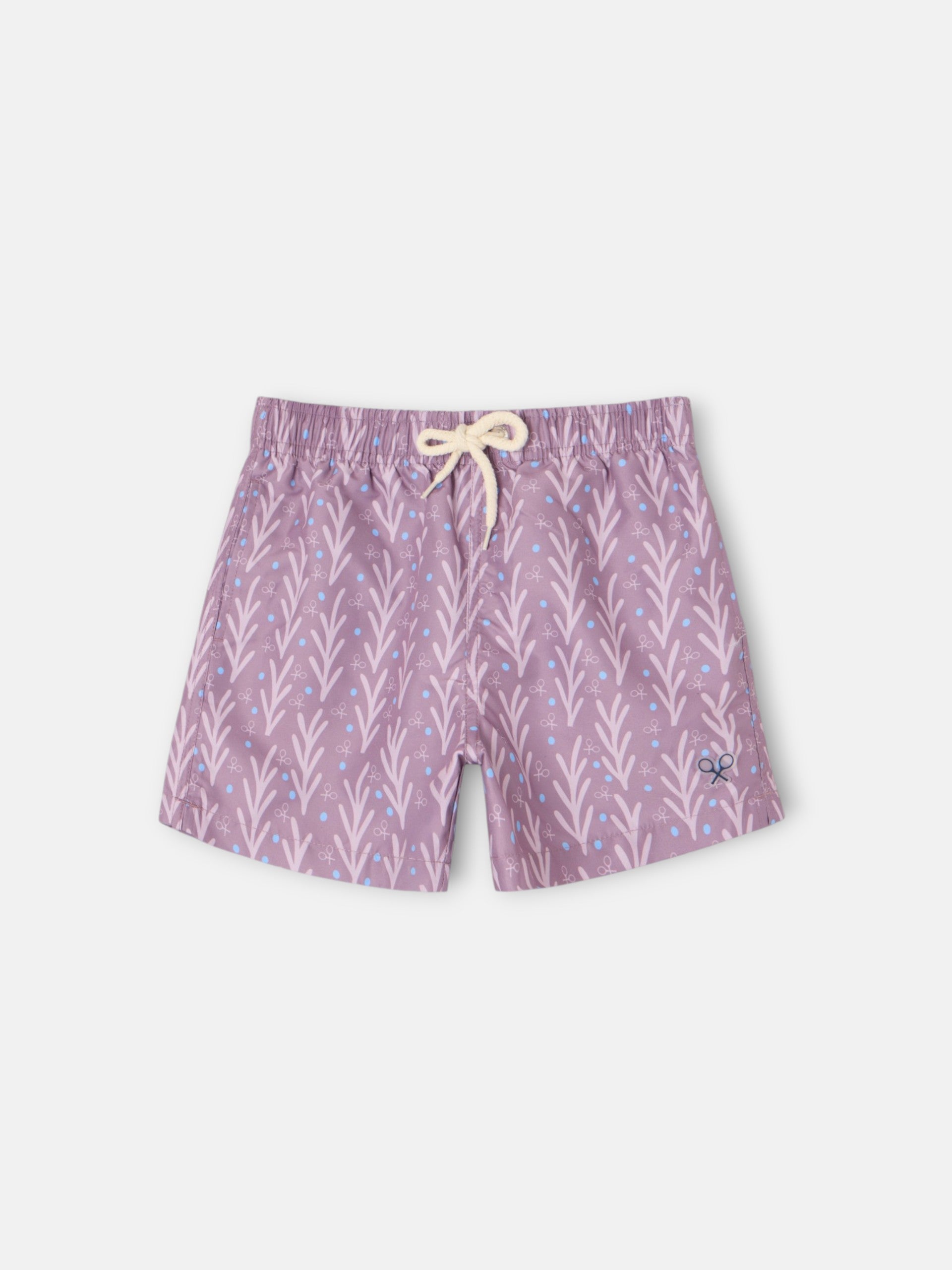 Bañador kids style puntos burdeos
