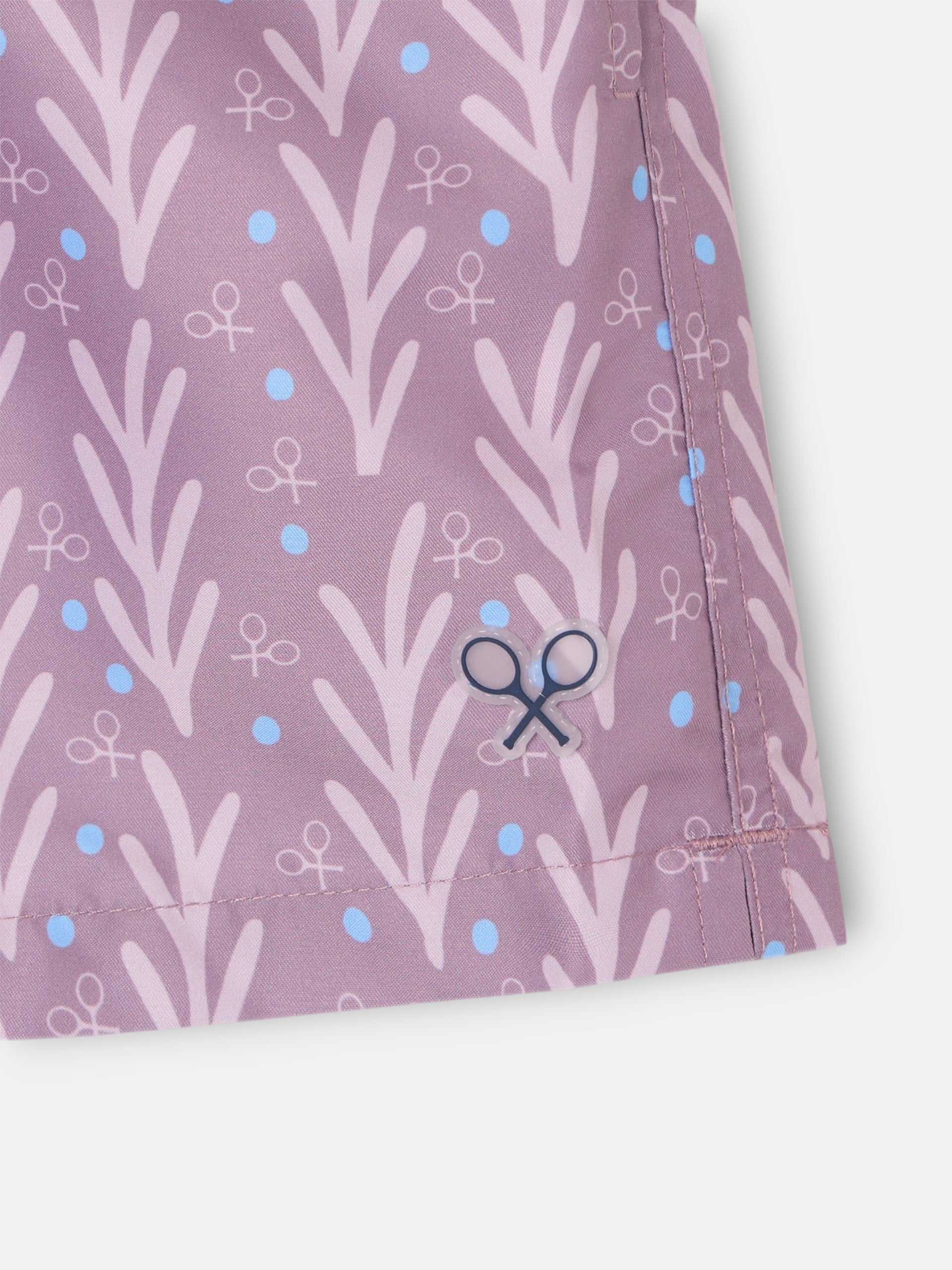 Bañador kids style puntos burdeos