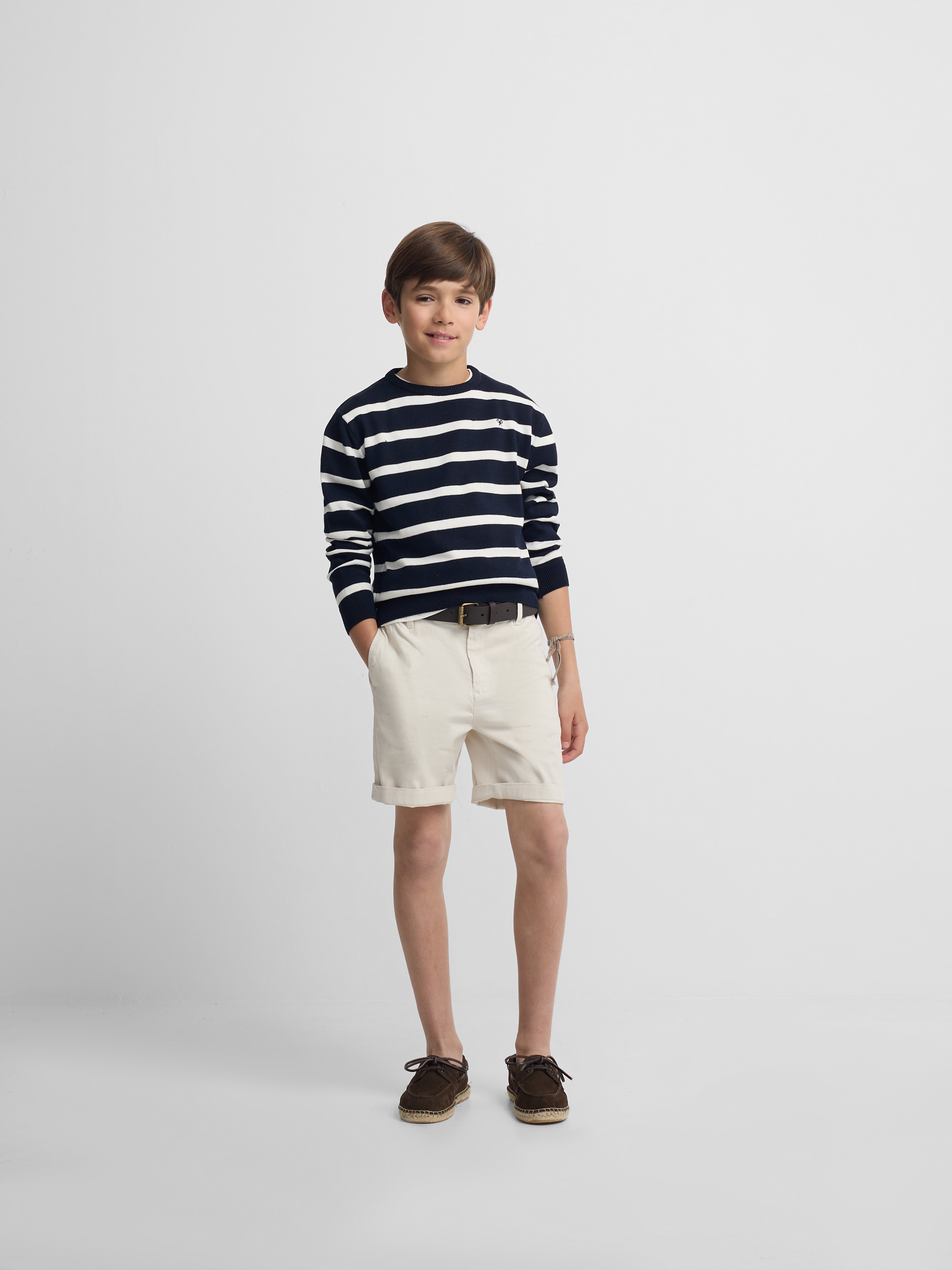 Jersey kids rayas azul marino