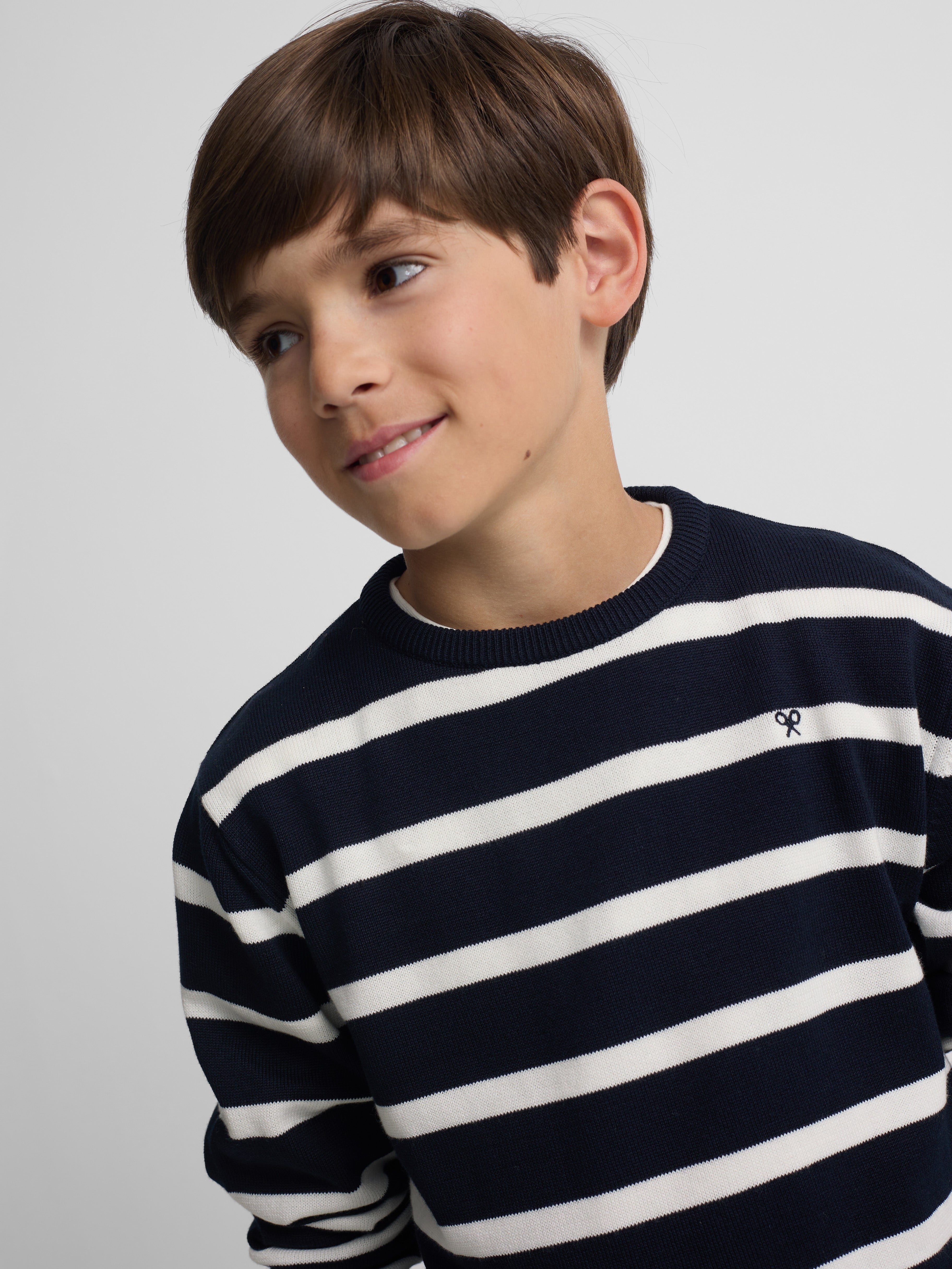 Jersey kids rayas azul marino
