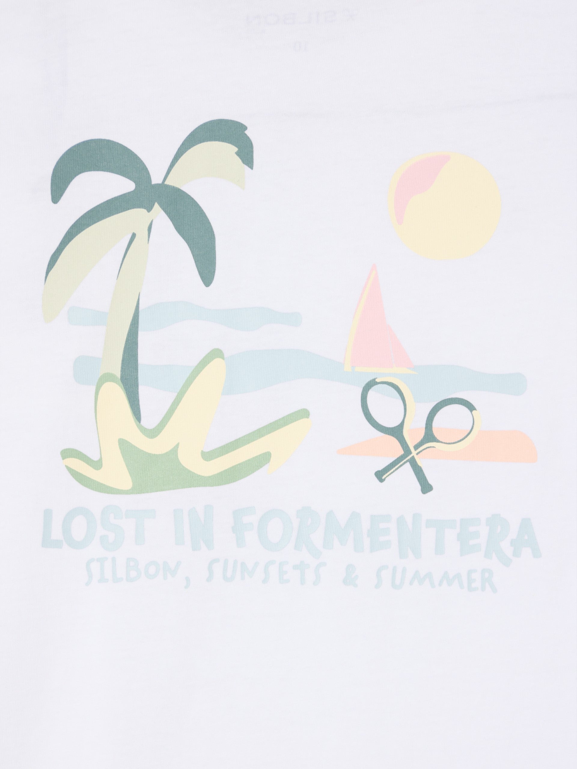 Camiseta kids Silbon Formentera blanco