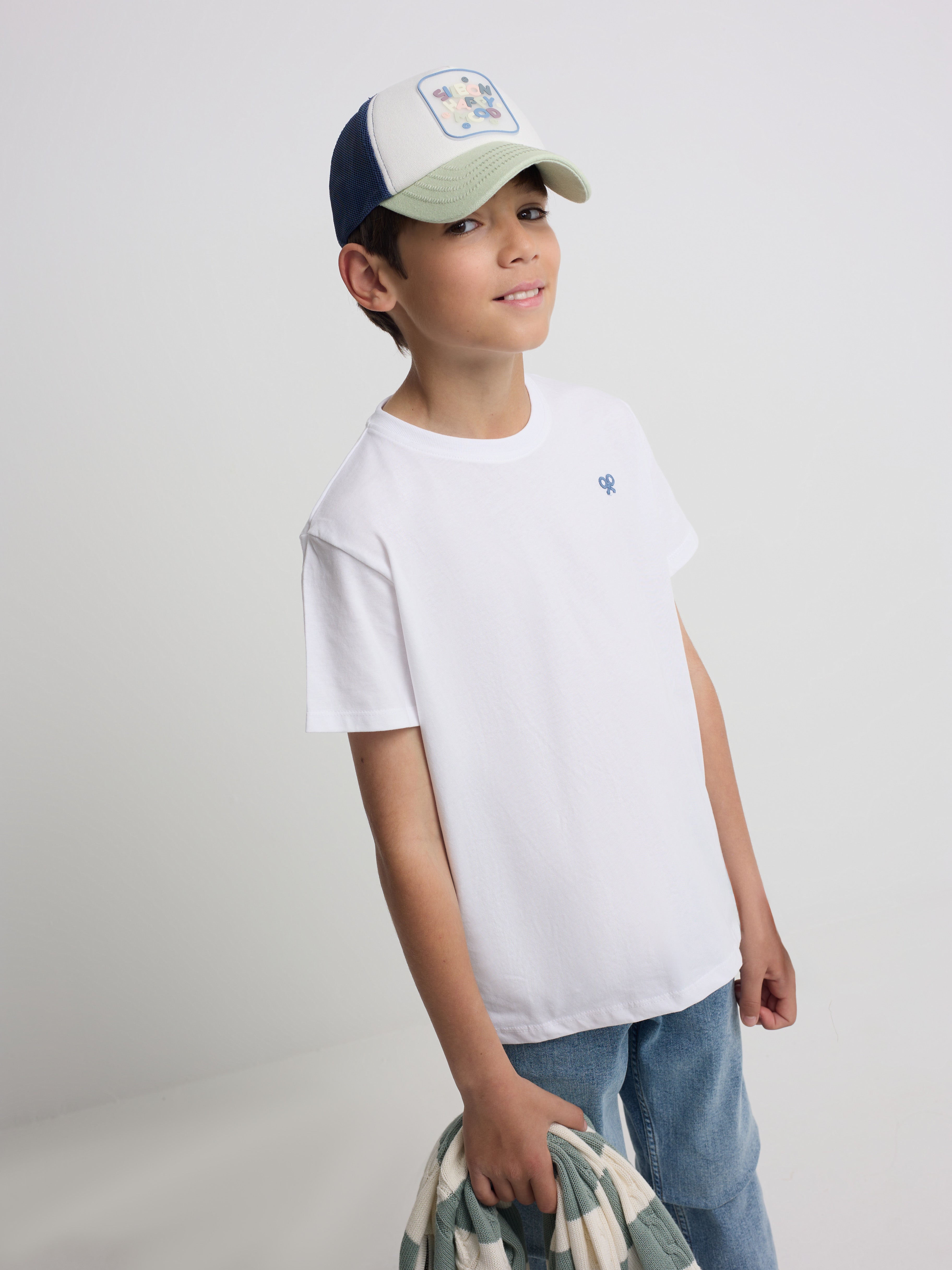 Camiseta kids summer sport blanco