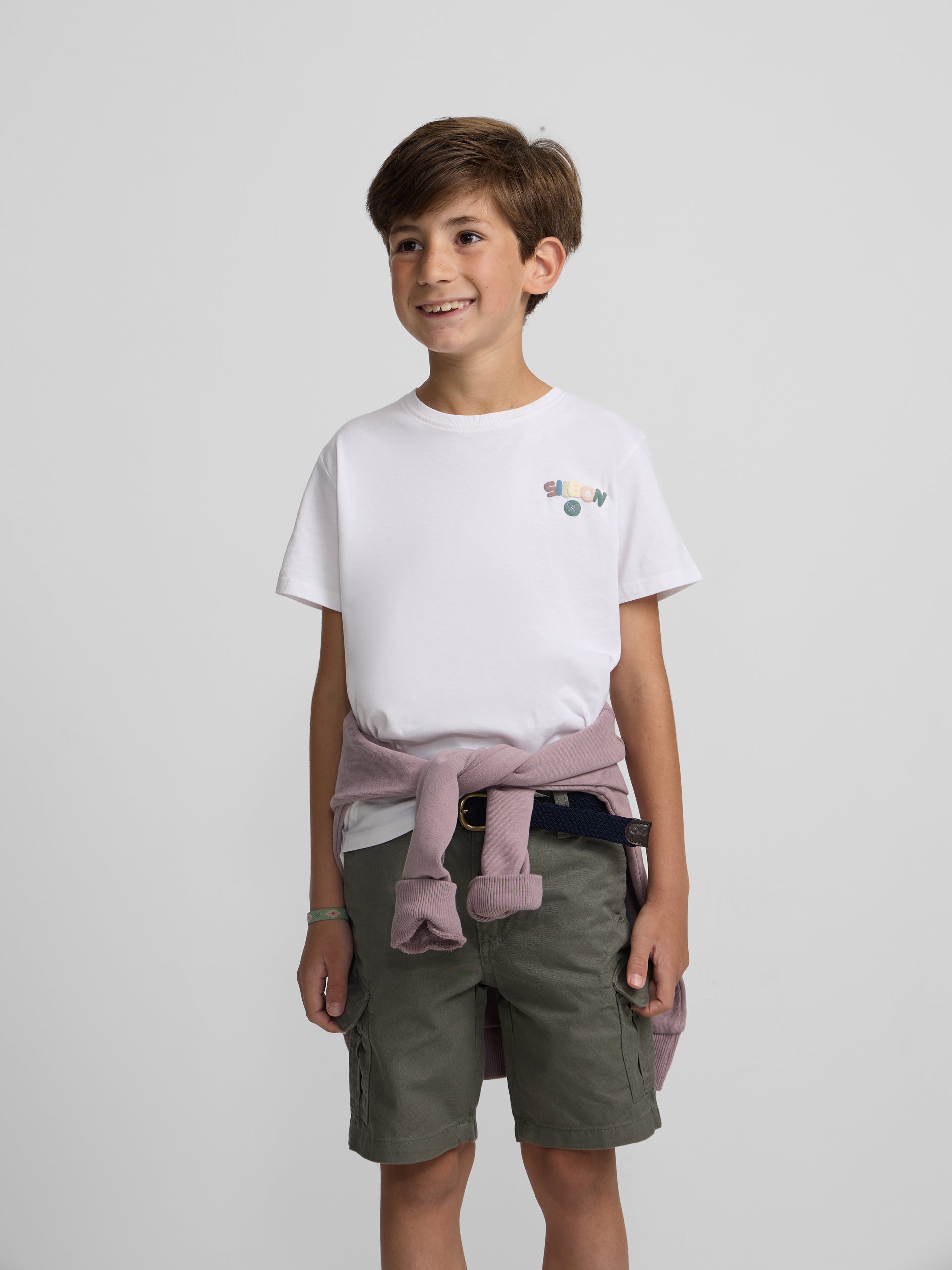 Kids Happy White T-shirt