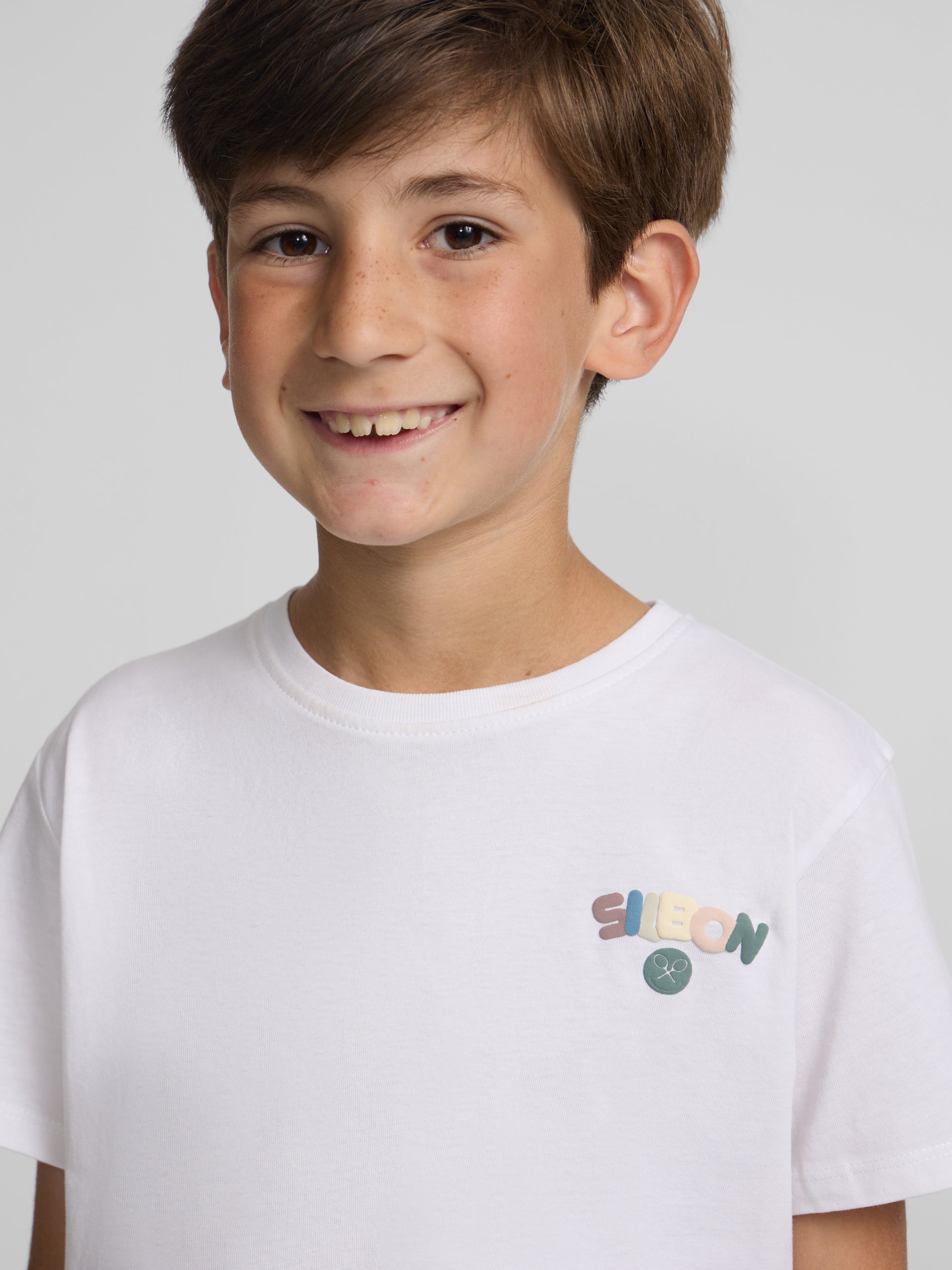 Kids Happy White T-shirt