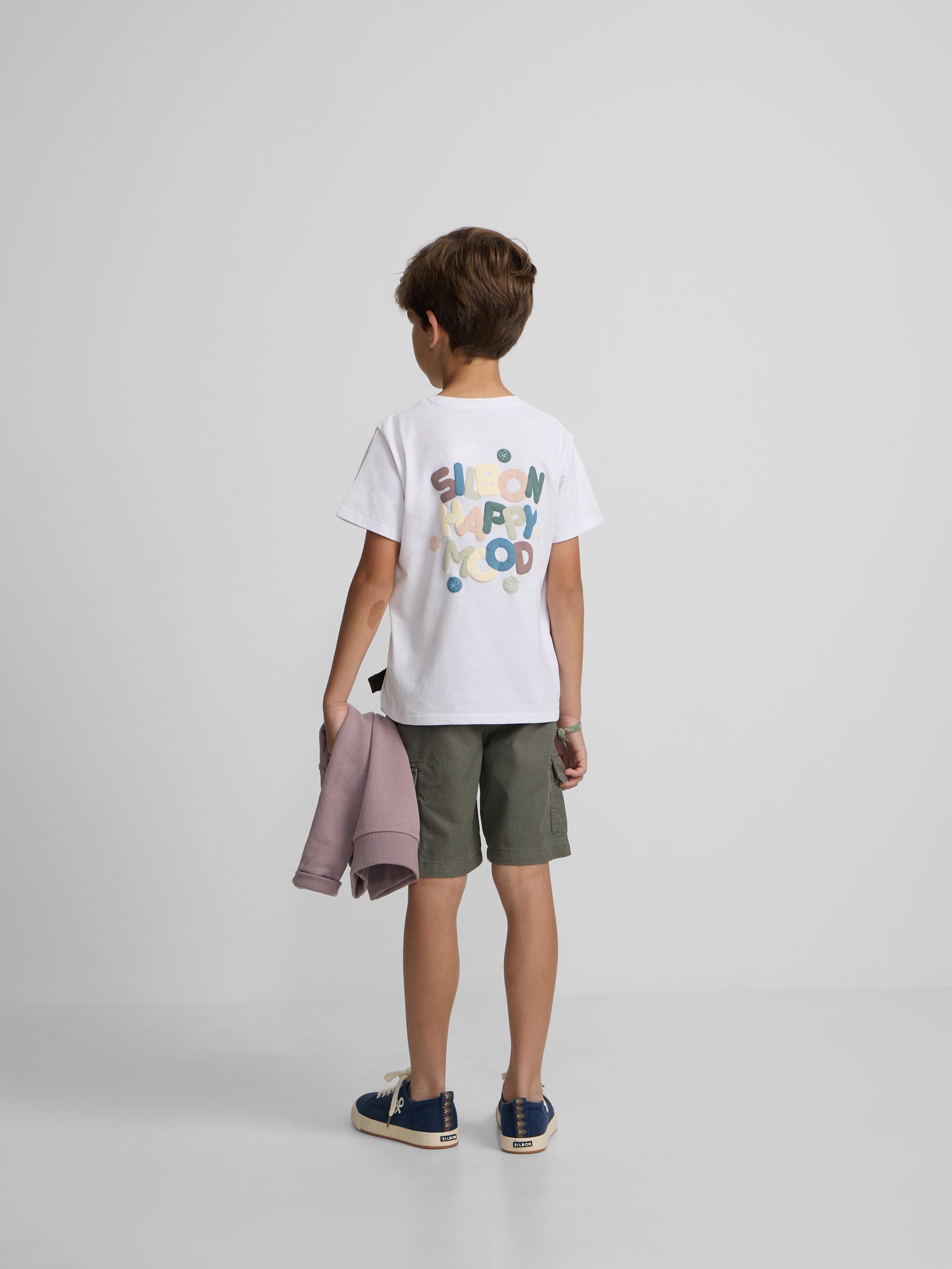 Kids Happy White T-shirt