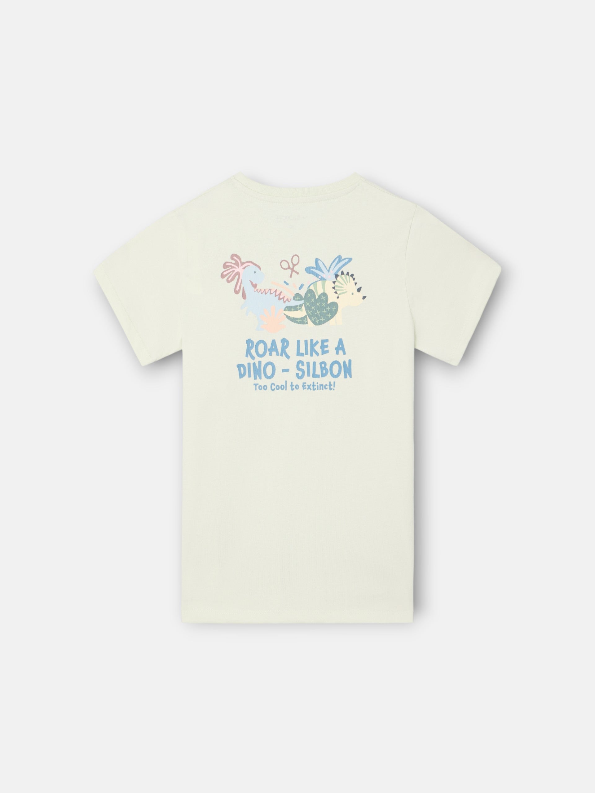 Camiseta kids dino verde claro