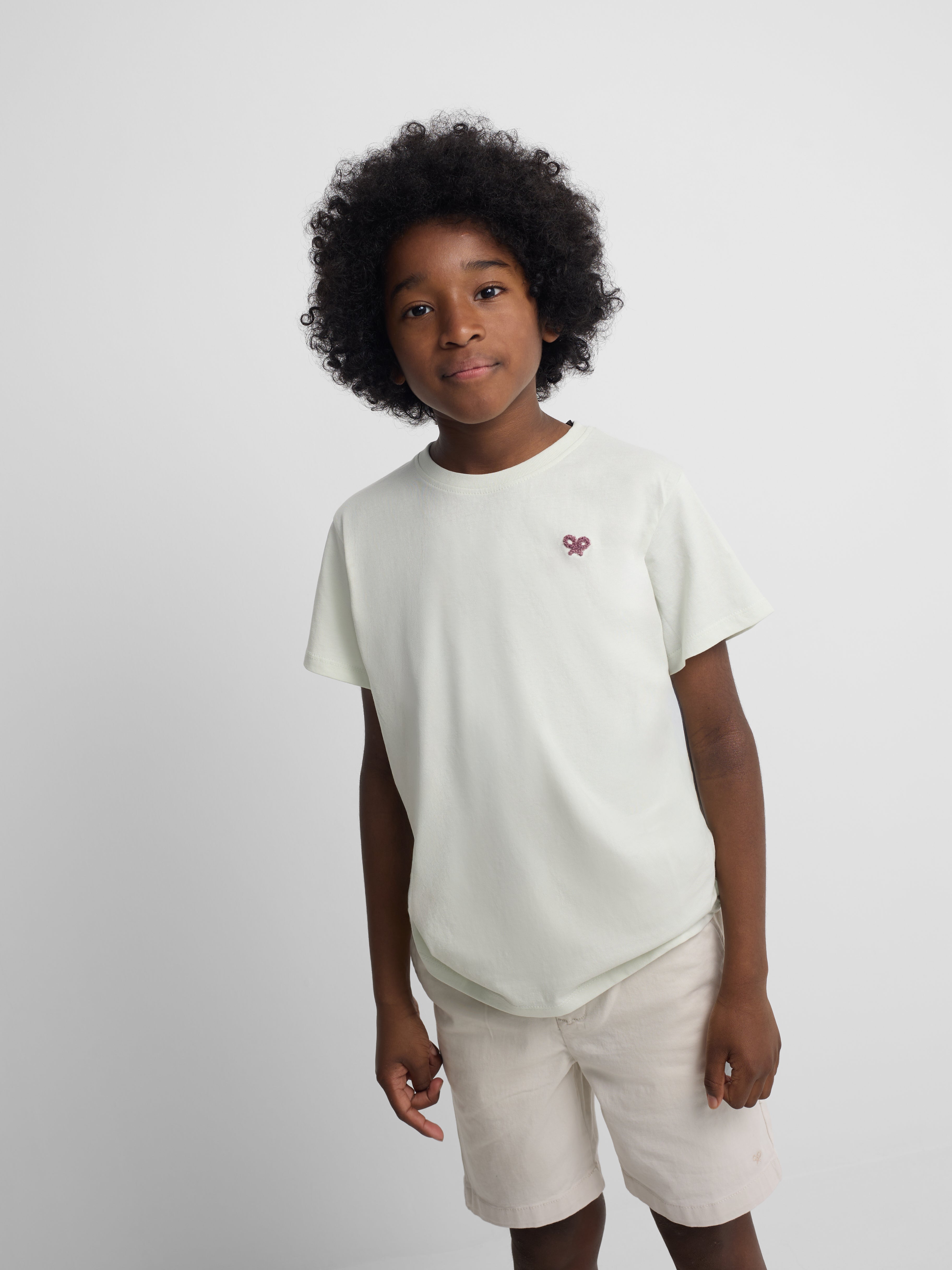 Camiseta kids dino verde claro