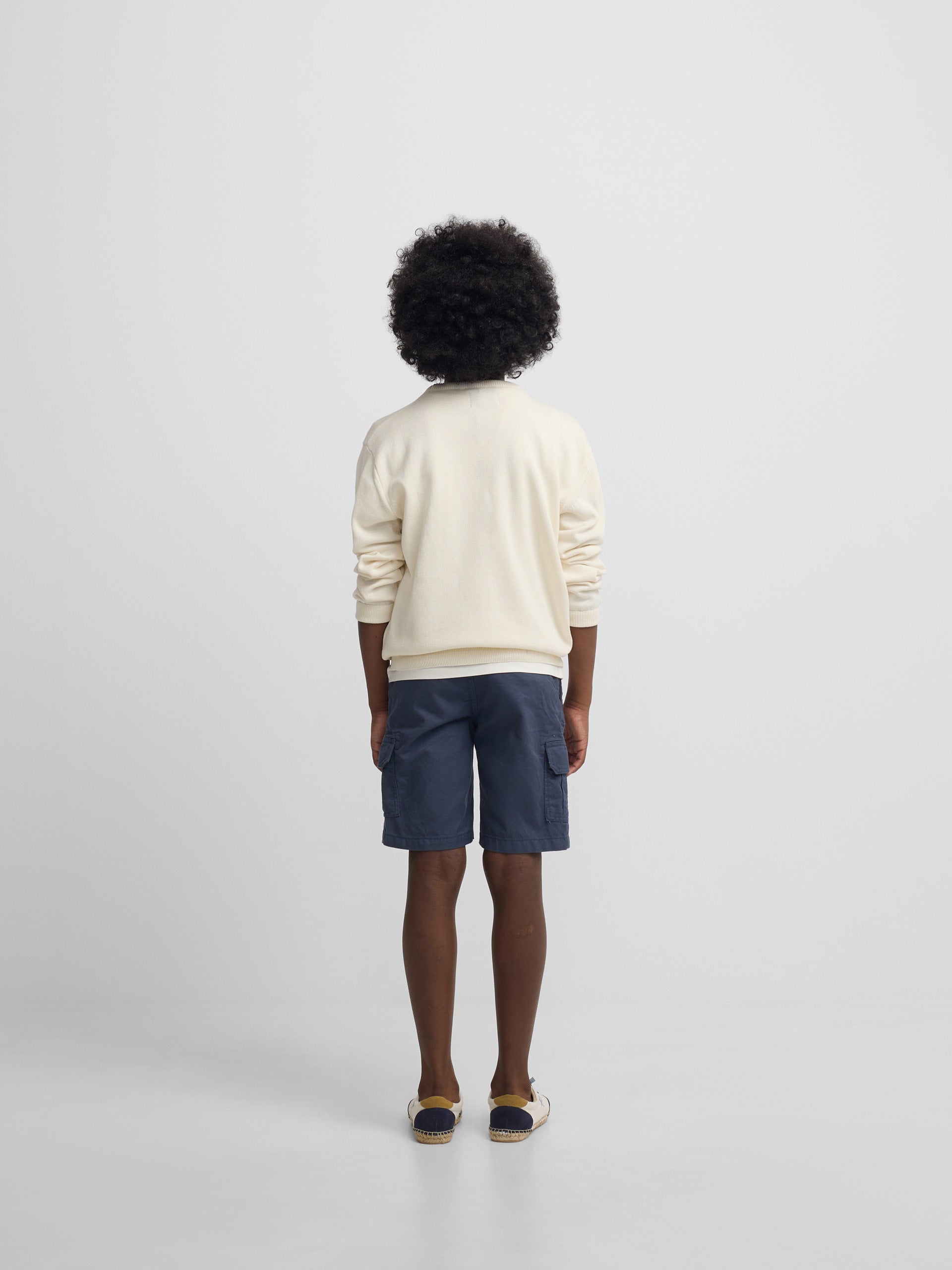 Jersey kids letras colores crema