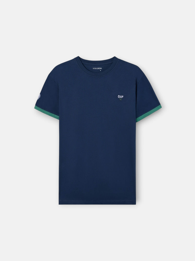 Camiseta kids silbon CCF azul-marinho