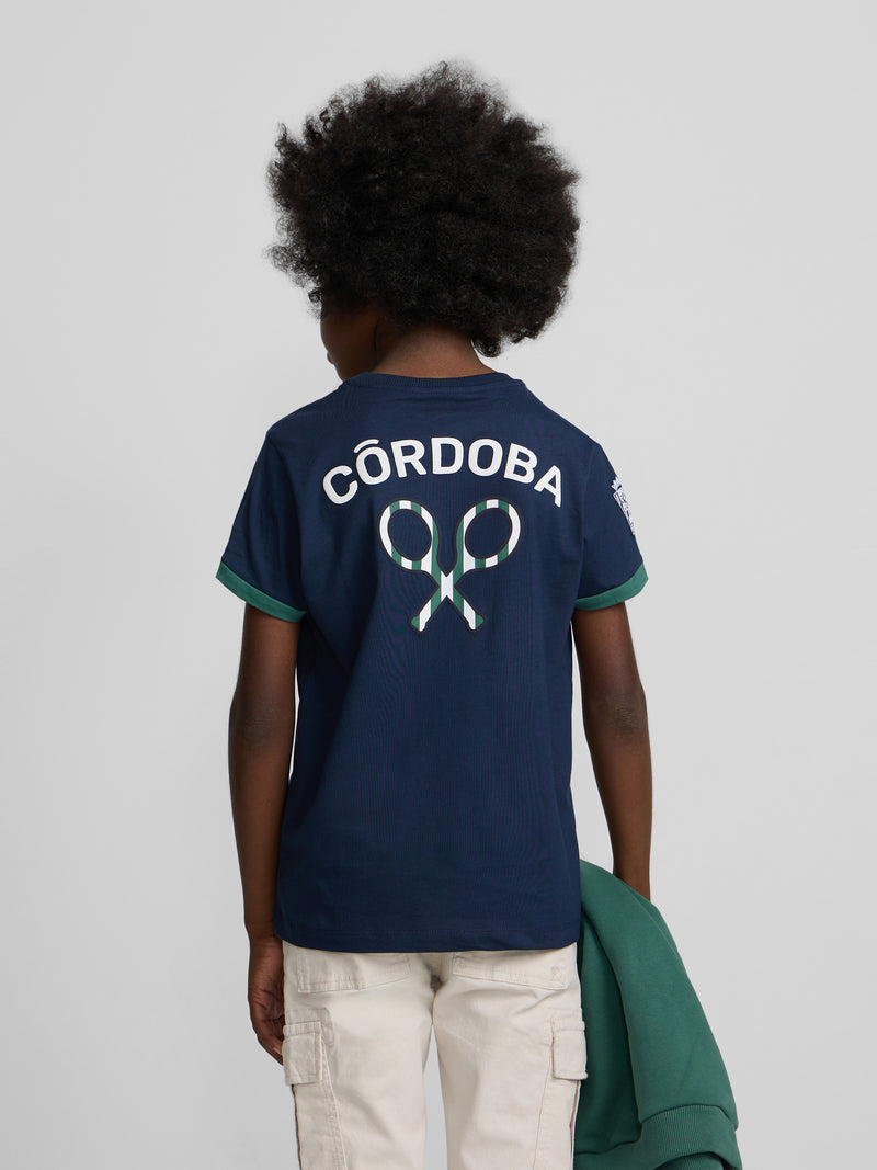 Camiseta kids silbon CCF azul-marinho
