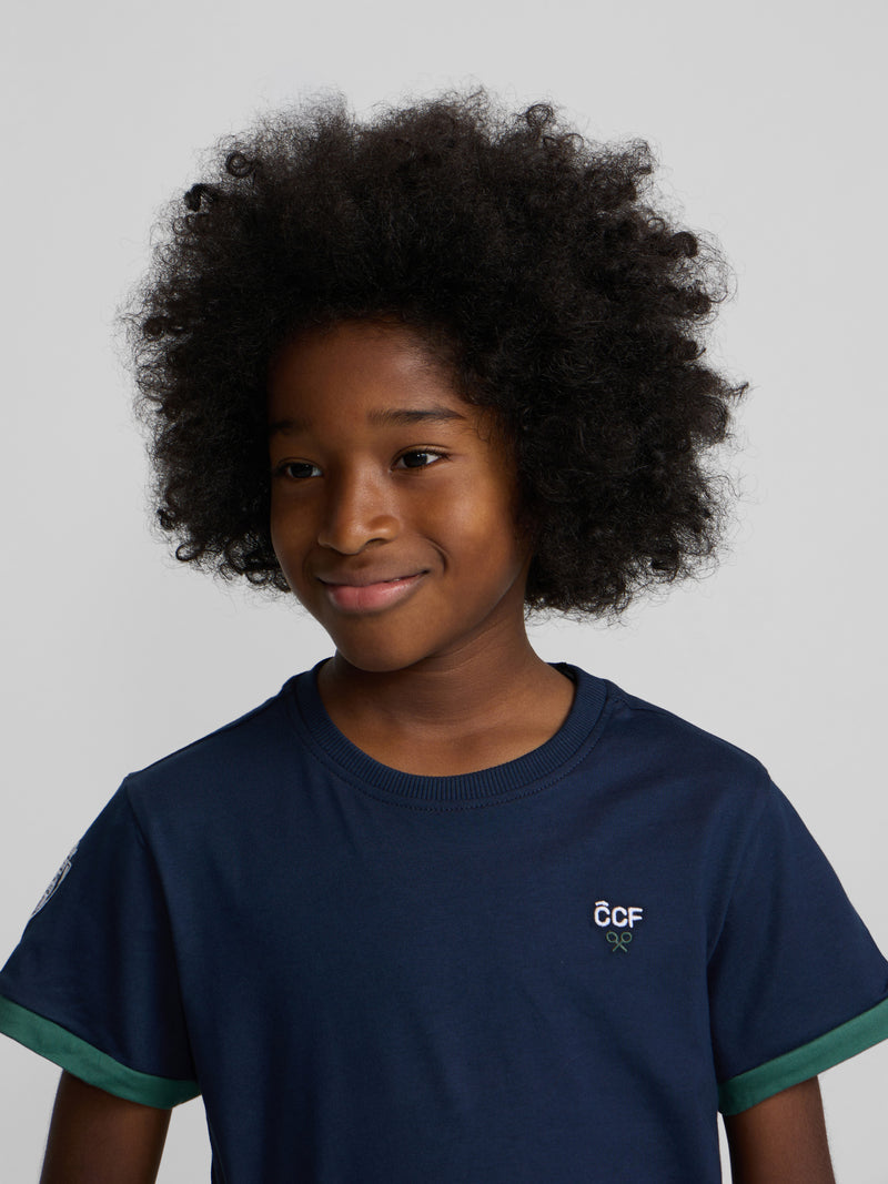 Camiseta kids silbon CCF azul-marinho