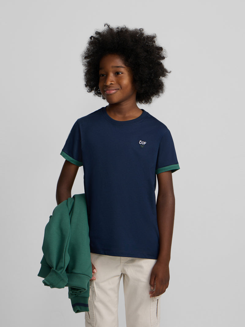 Camiseta kids silbon CCF azul-marinho