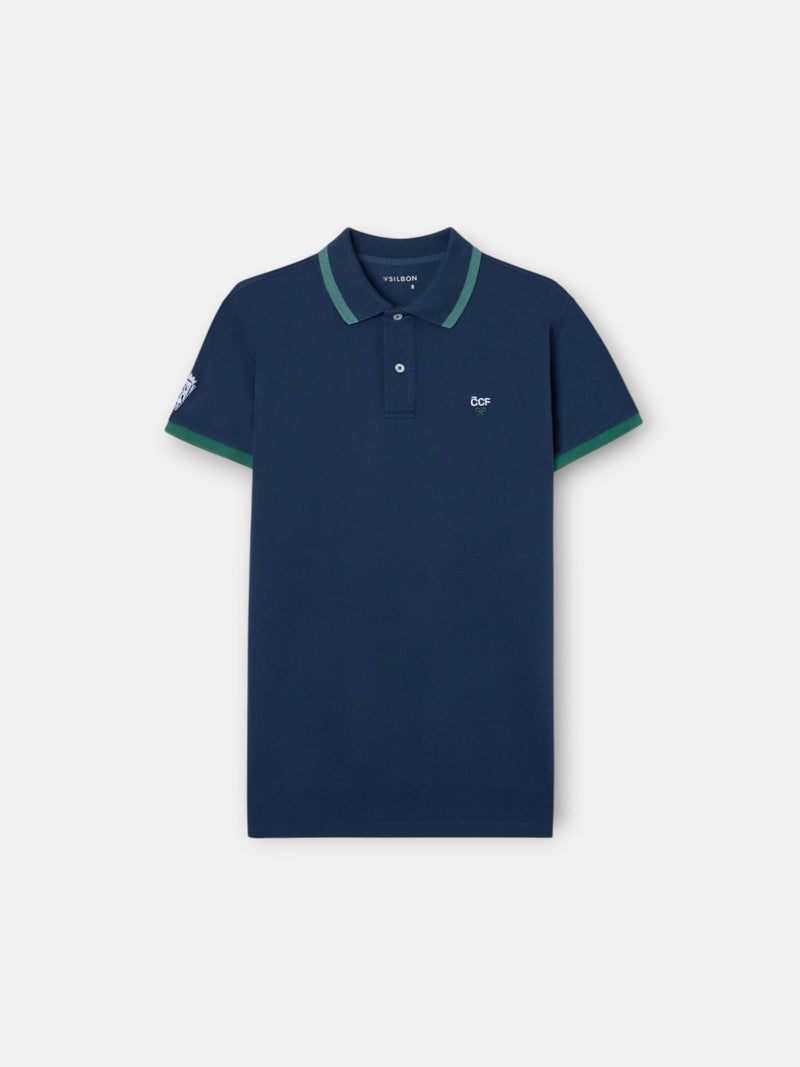 Polo criança Silbon CCF azul-marinho