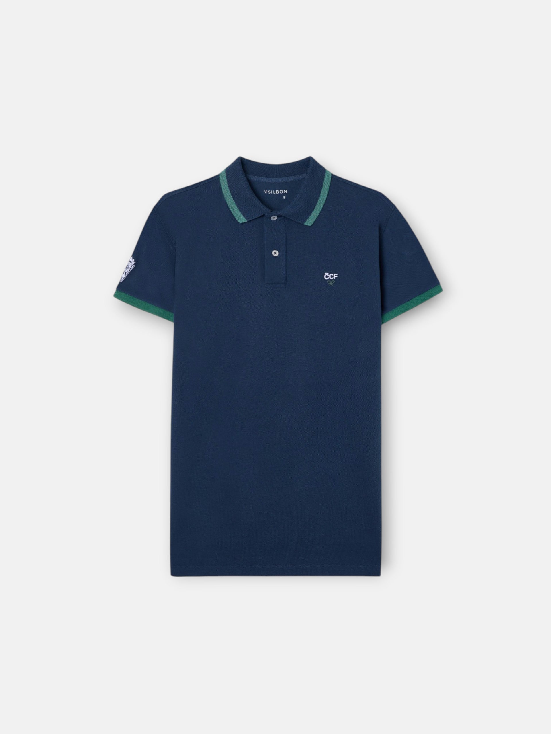 Silbon CCF navy blue kids polo