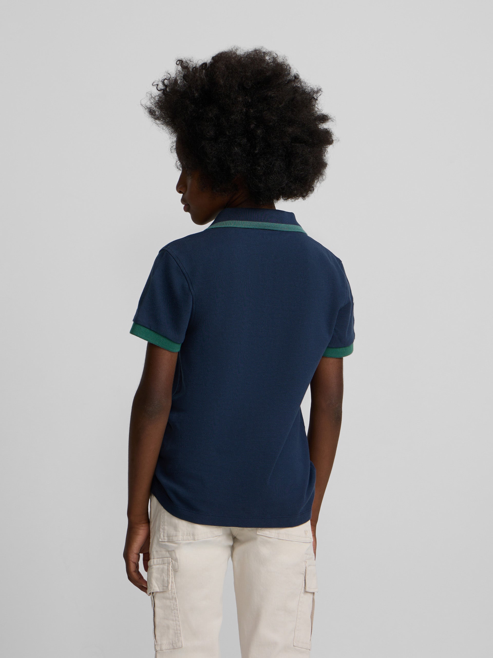 Silbon CCF navy blue kids polo