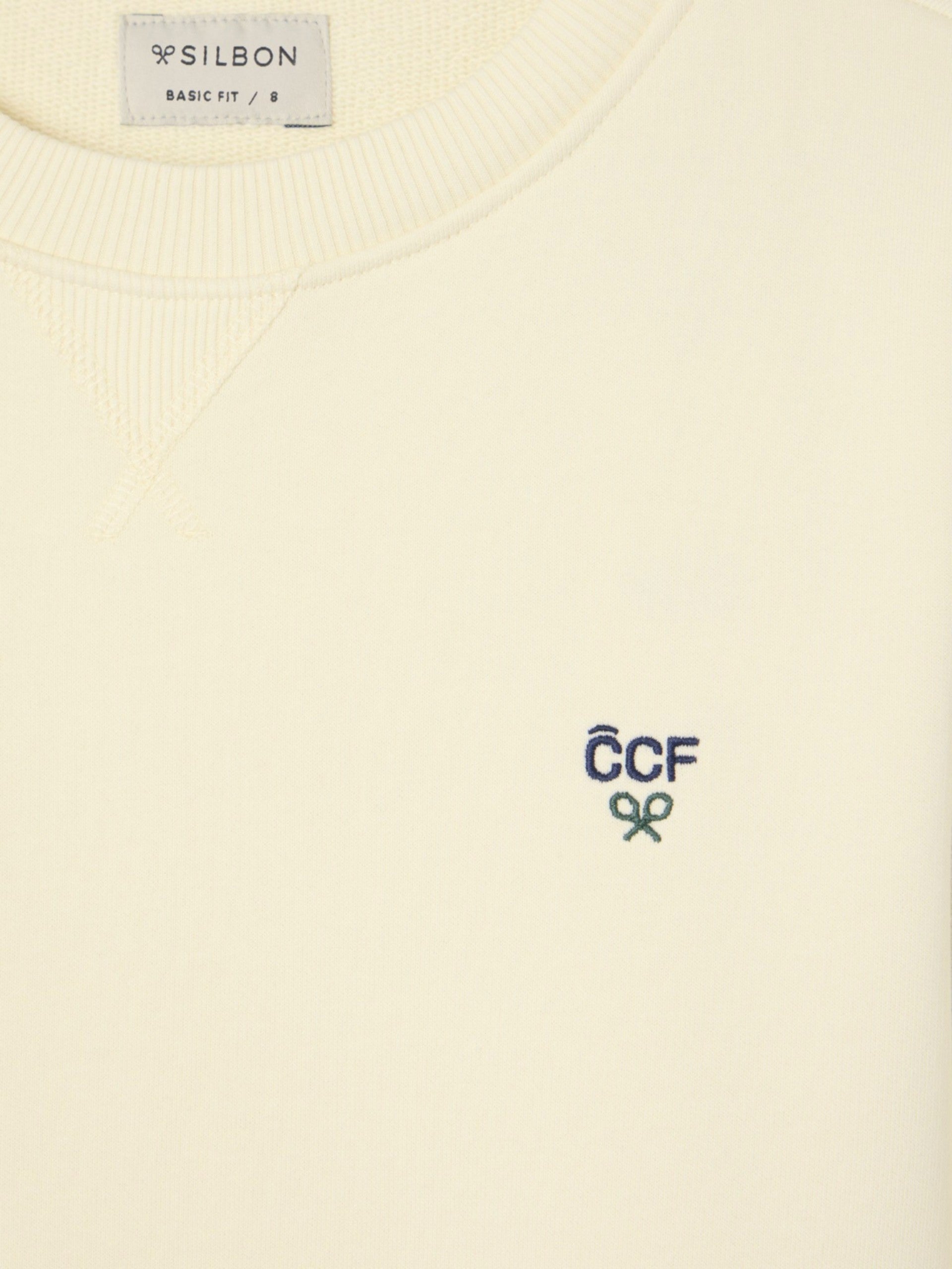 Sudadera kids silbon CCF crema