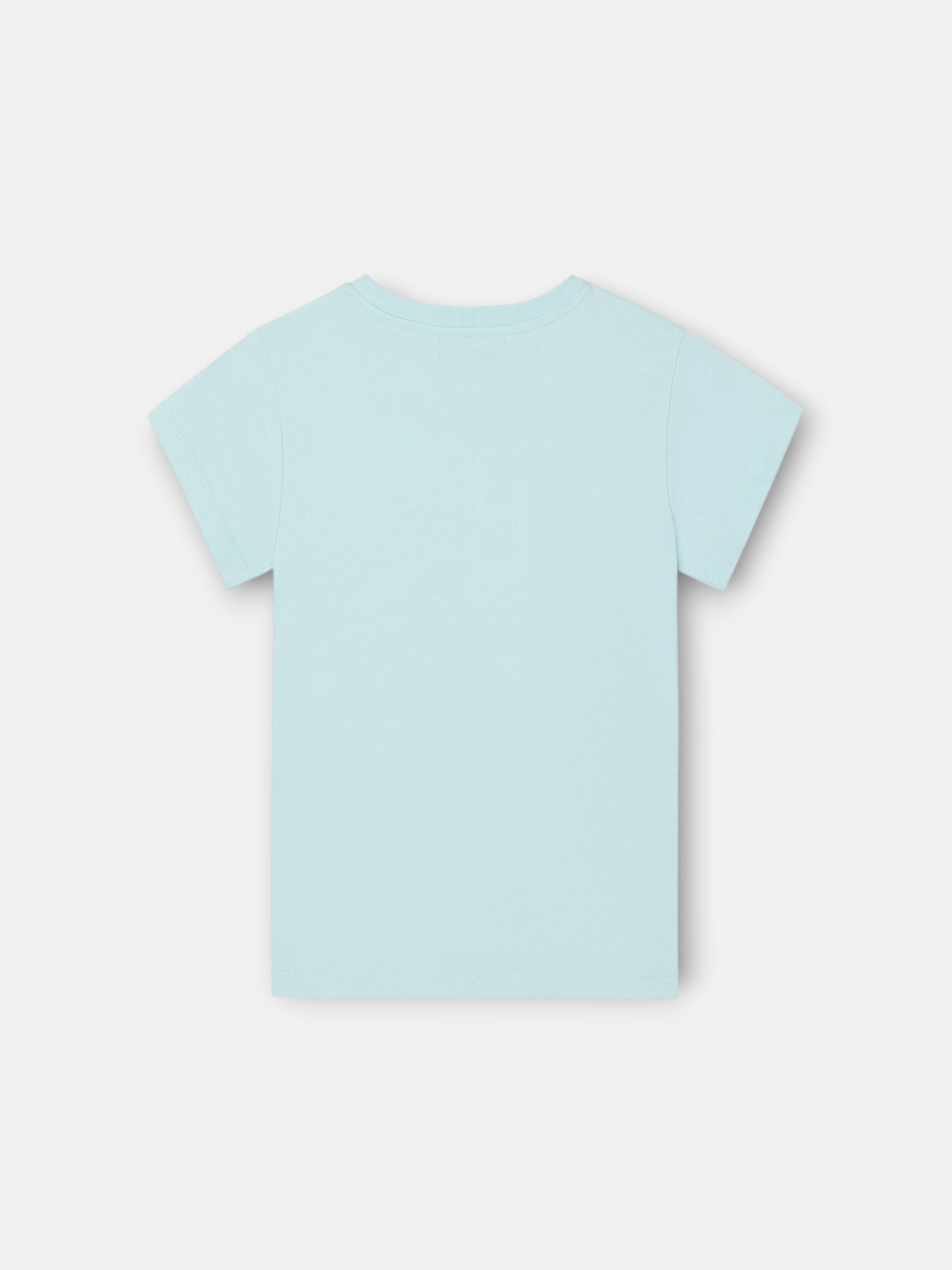 Girl's multicolor rackets blue t-shirt