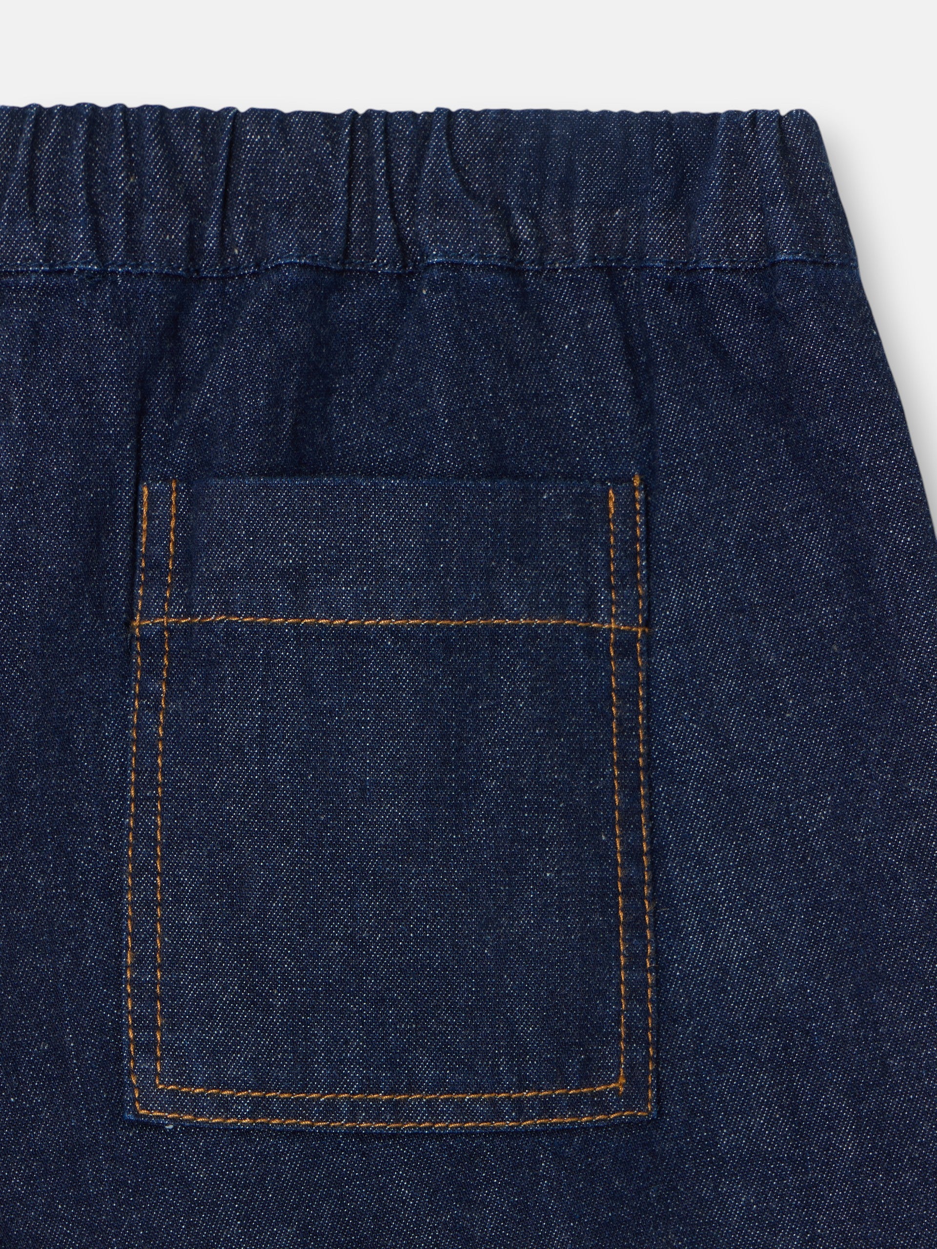 Pantalon fille denim bleu