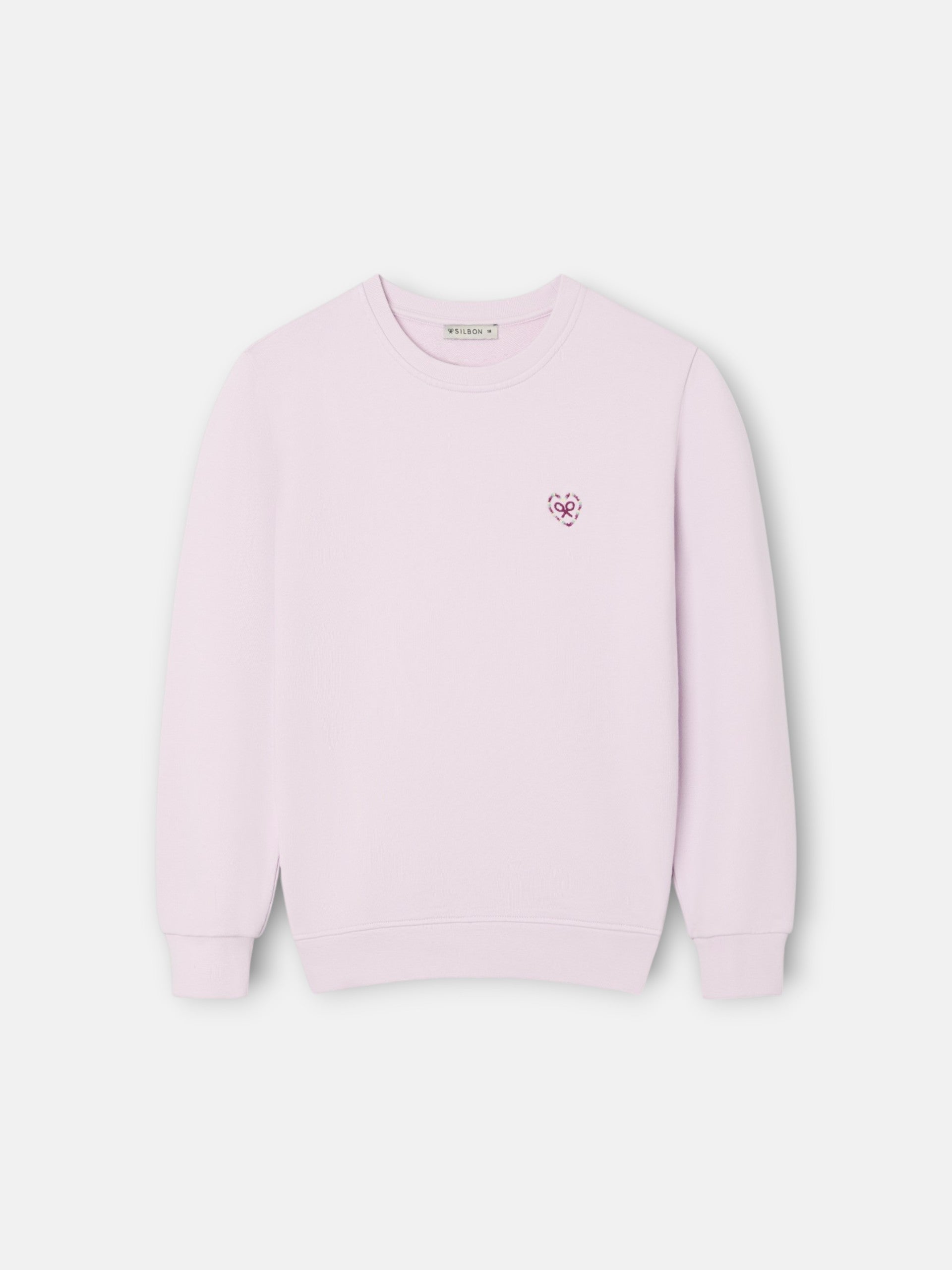 Sweatshirt girl silbon love lilás