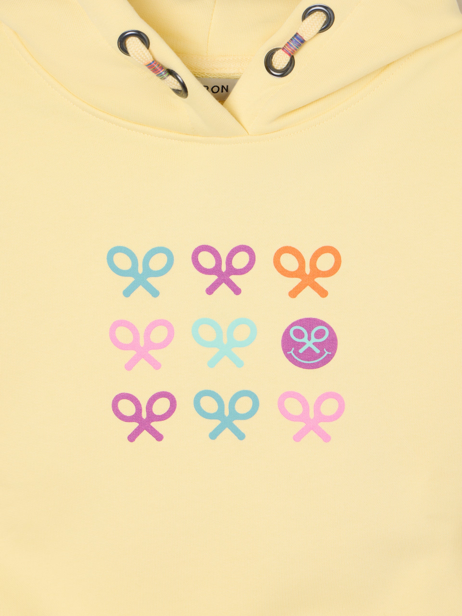 Sudadera girl raquetas multicolor amarilla