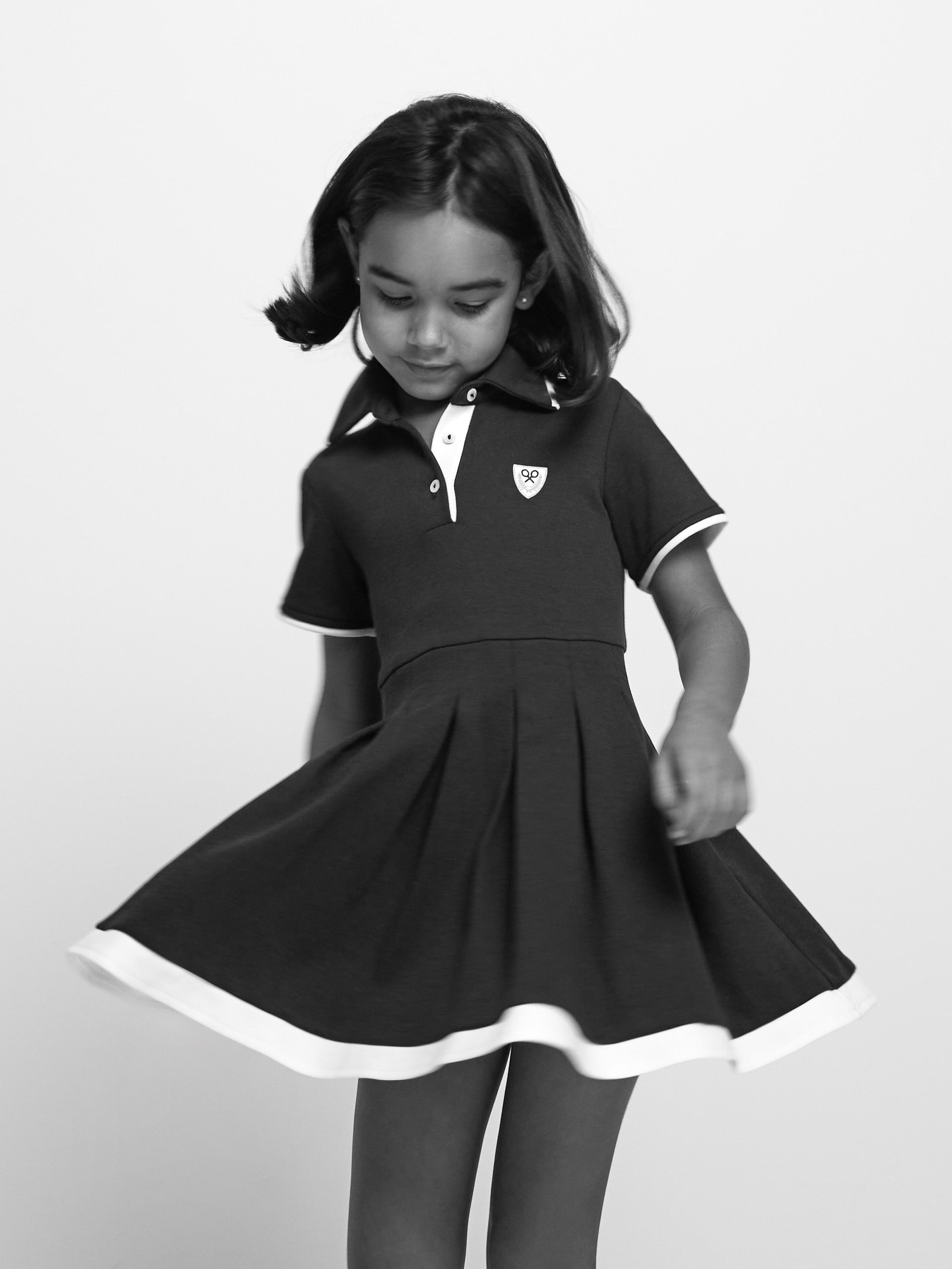 Vestido girl punto azul marino