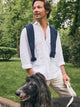 Guayabera sport lino blanca