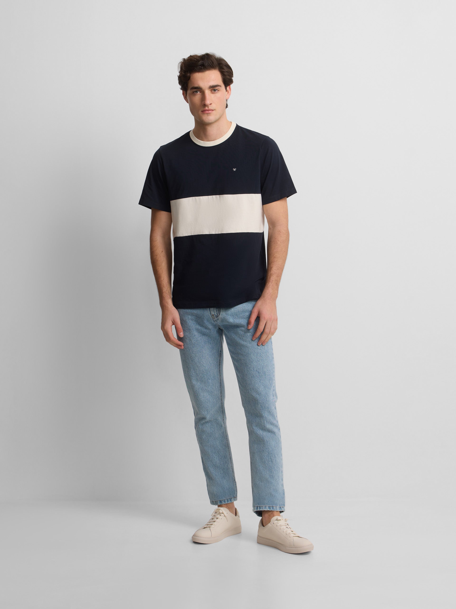 Camiseta raya horizontal cruise azul marino