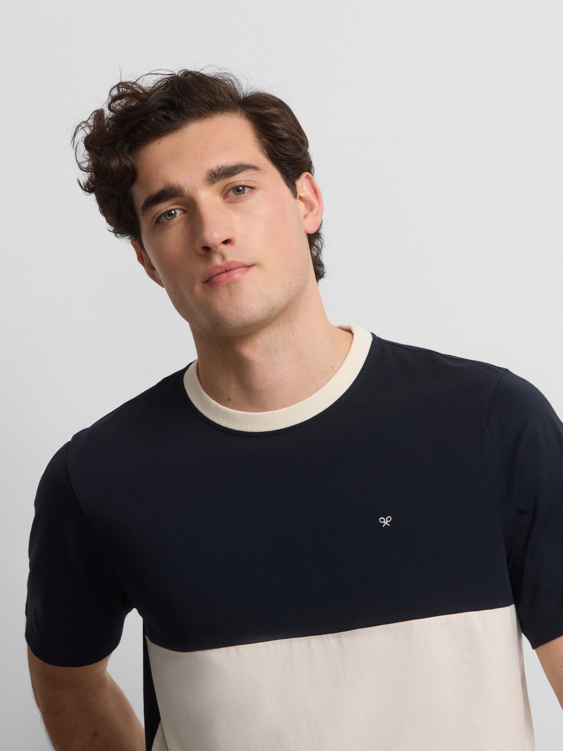 Camiseta raya horizontal cruise azul marino