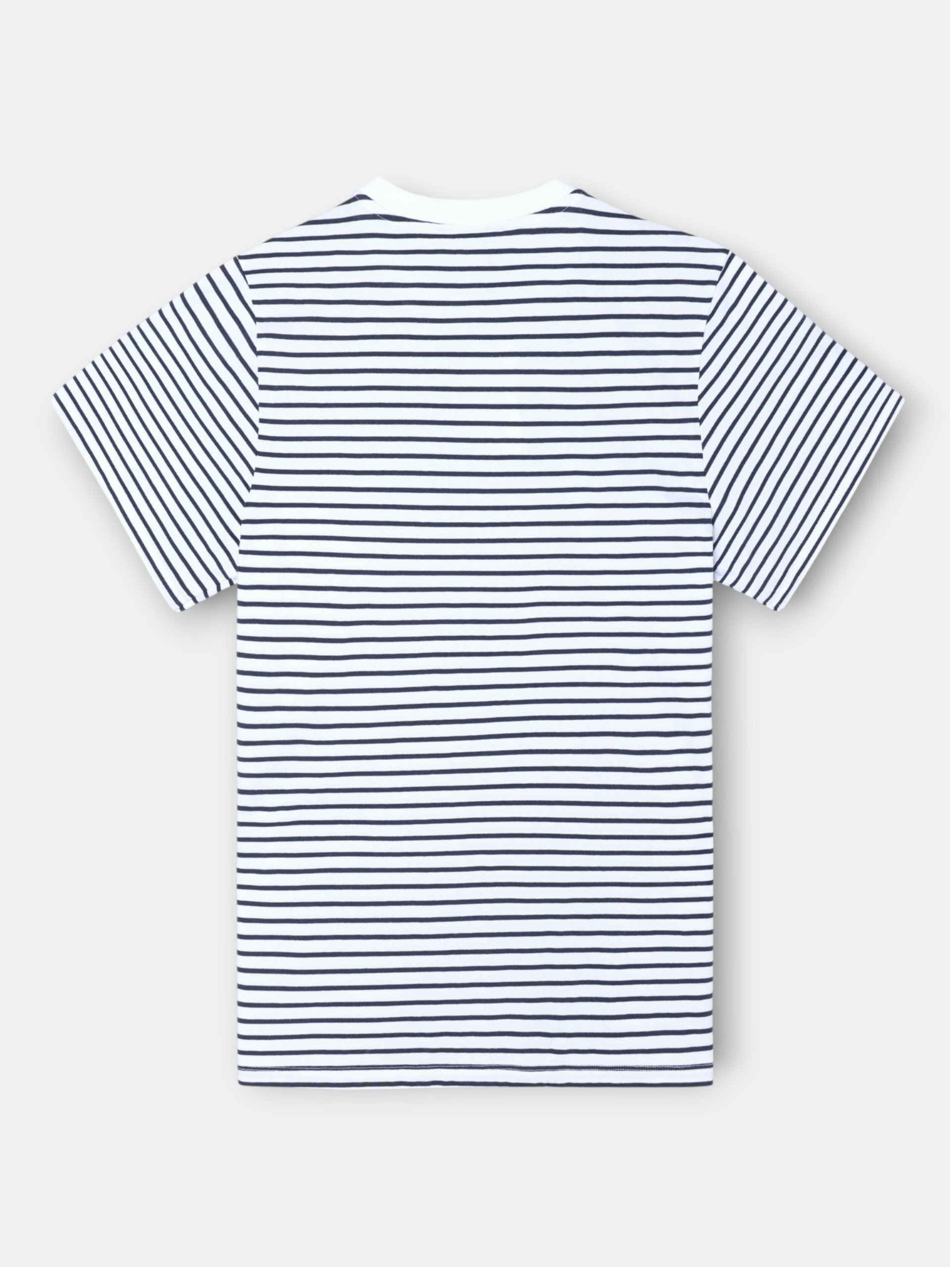 T-shirt à fines rayures cruise blanche