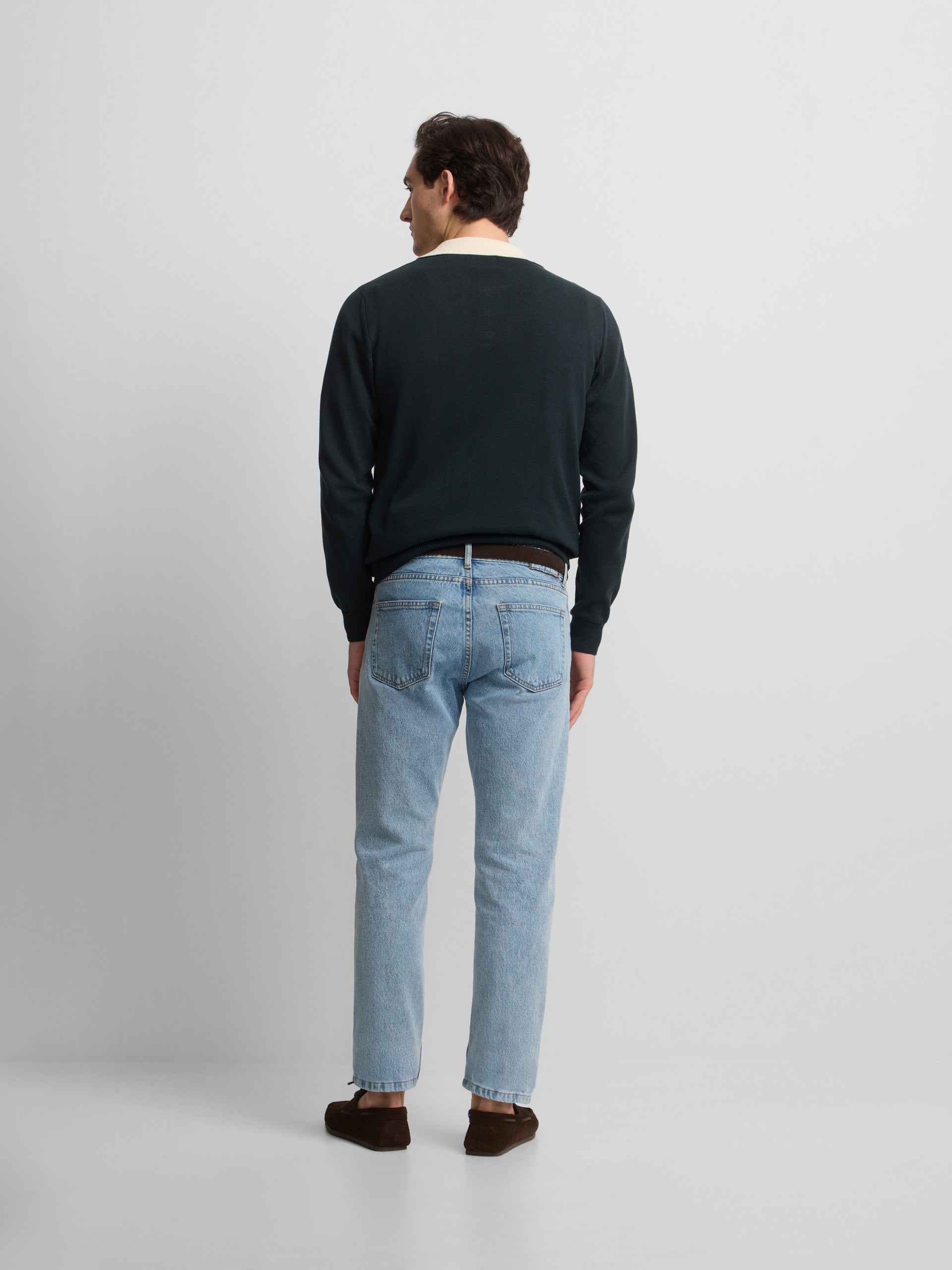 Pull col polo cruise vert