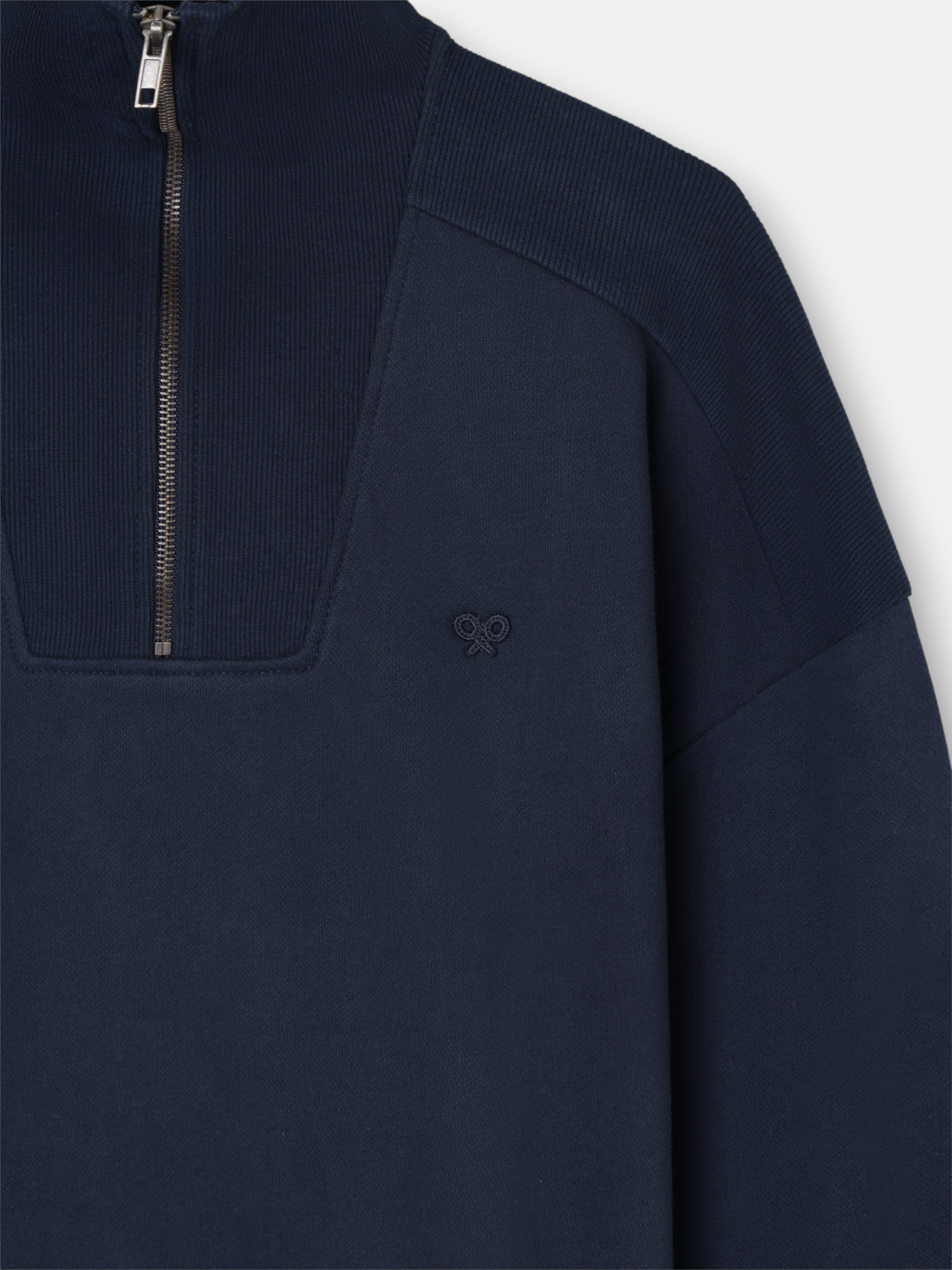 Sweat-shirt à demi-fermeture éclair cruise bleu marine
