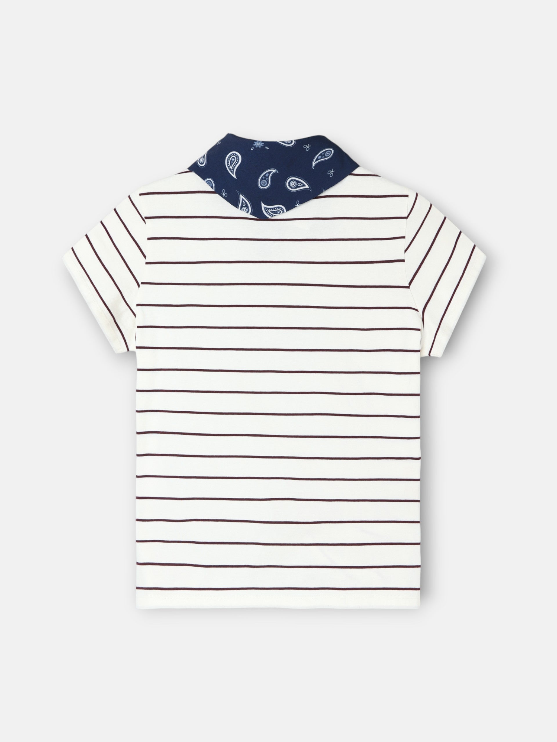 Camiseta woman aplique silbon bandana morada