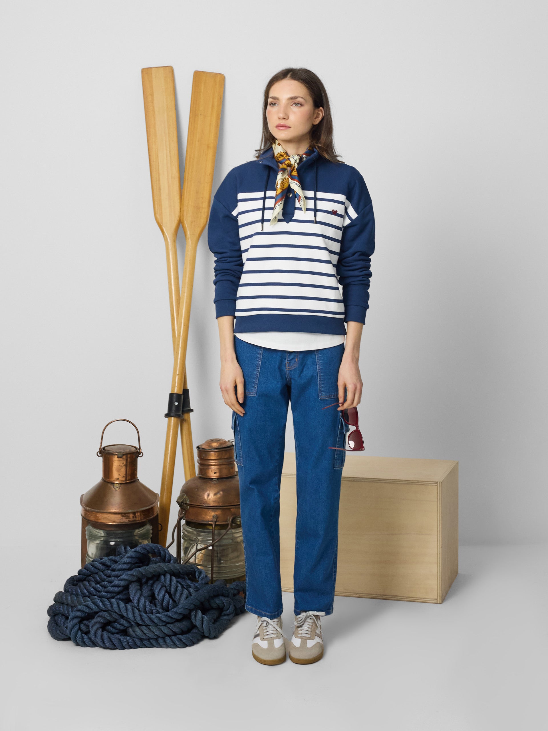 Pantalon cargo denim