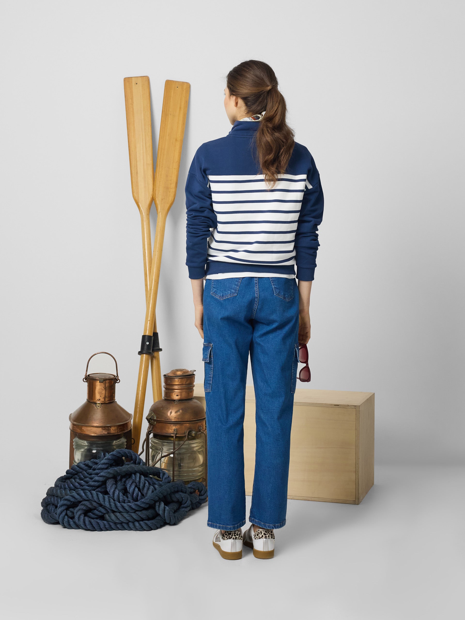 Pantalon cargo denim