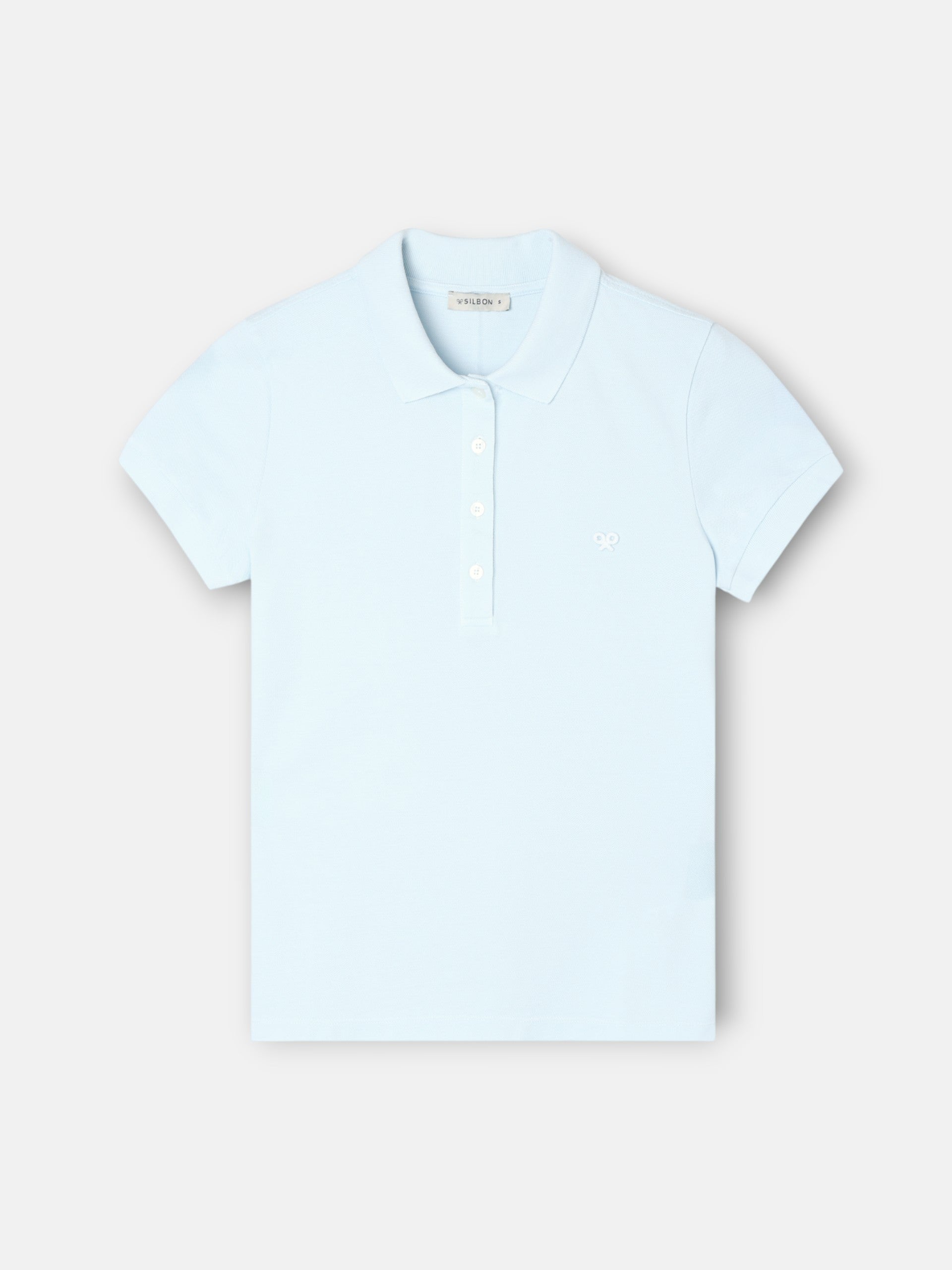 Polo woman clasico celeste