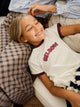Silbon Varsity Girl T-shirt in Off-White