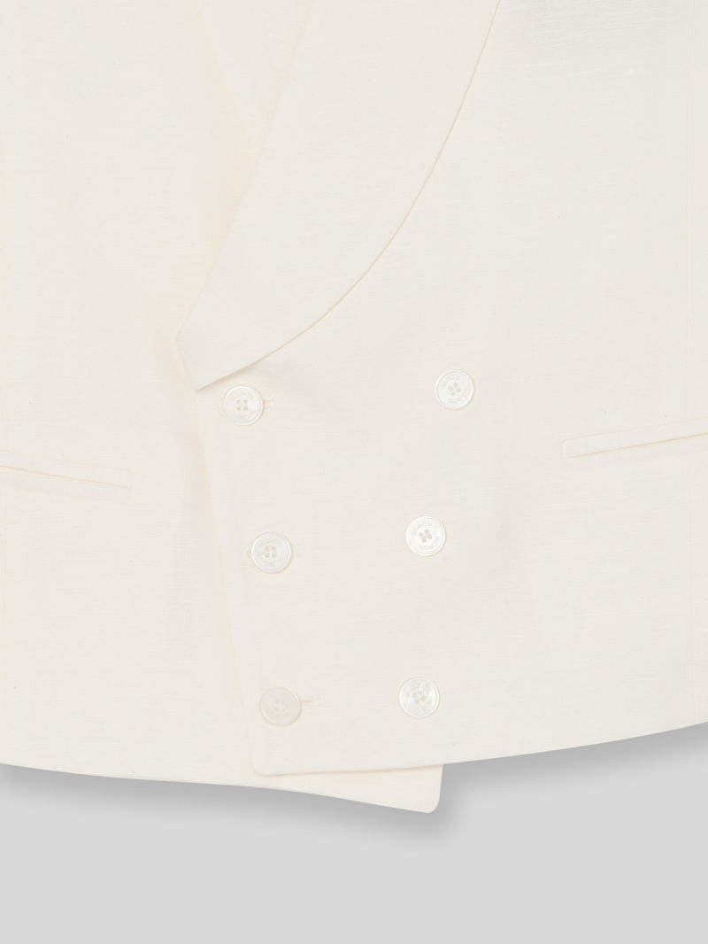Off-white round neck dress vest